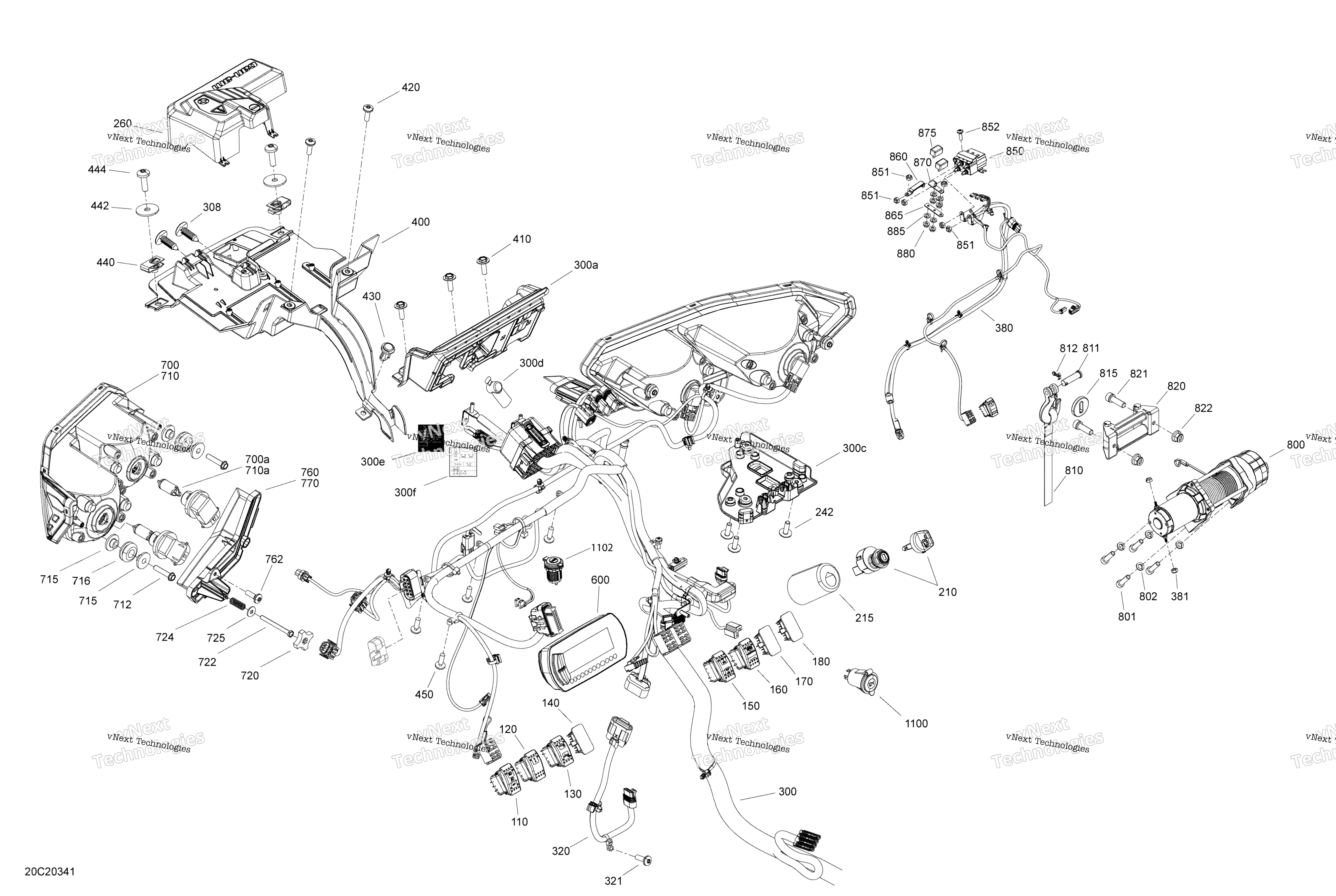 Электрооборудование - System - Front Section Xt