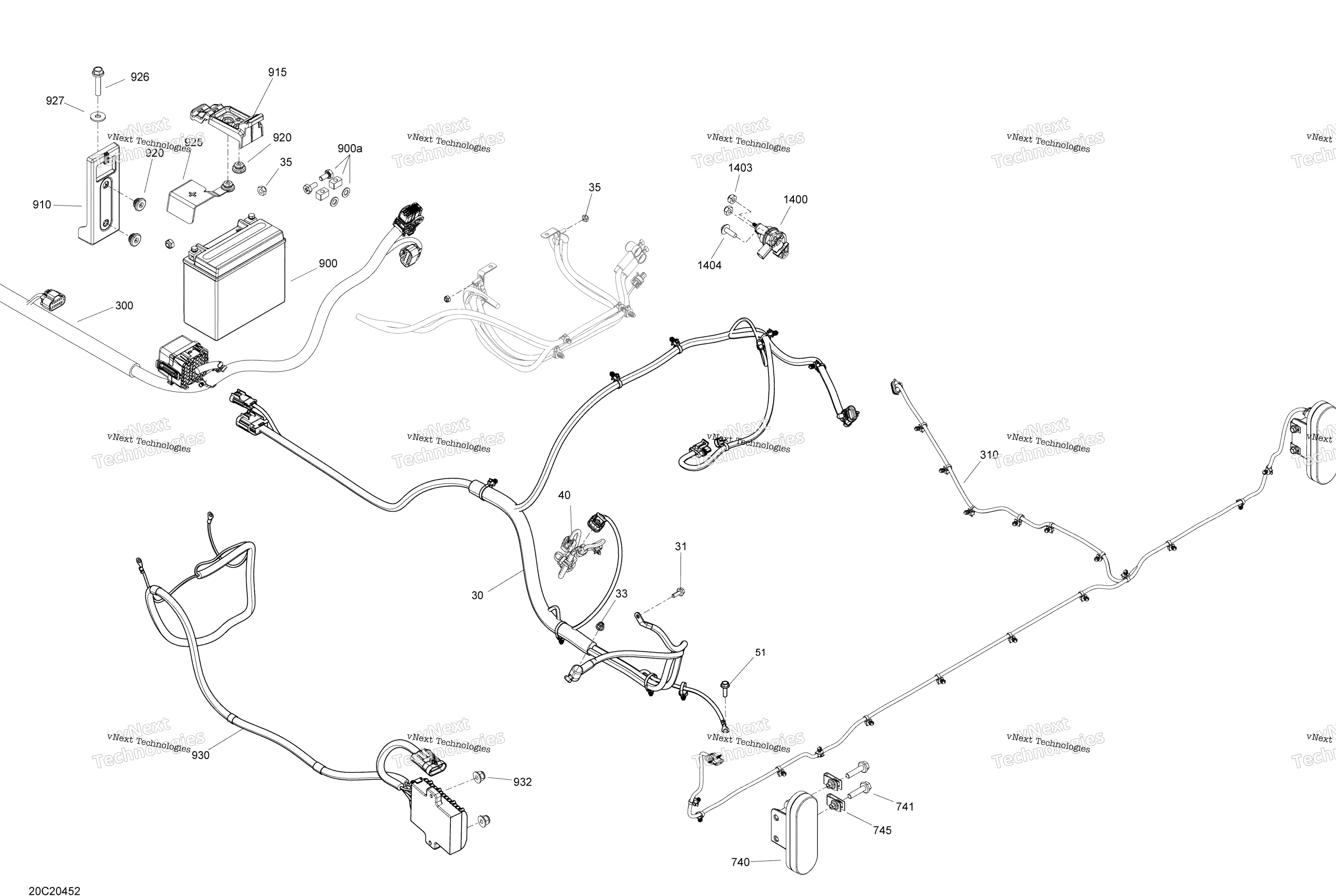 Электрооборудование - System - Rear Section