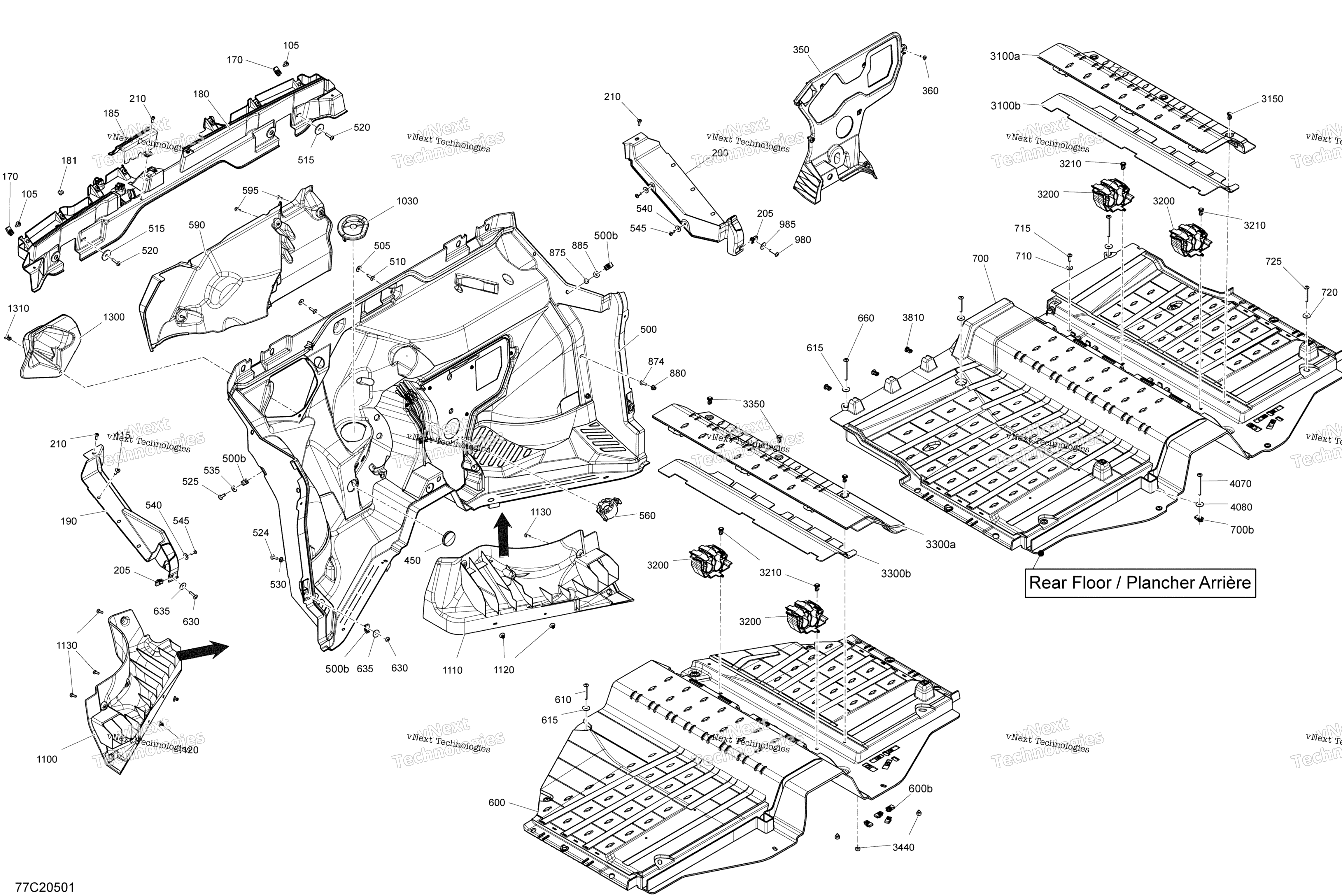 Cab Interior Fire Wall Section