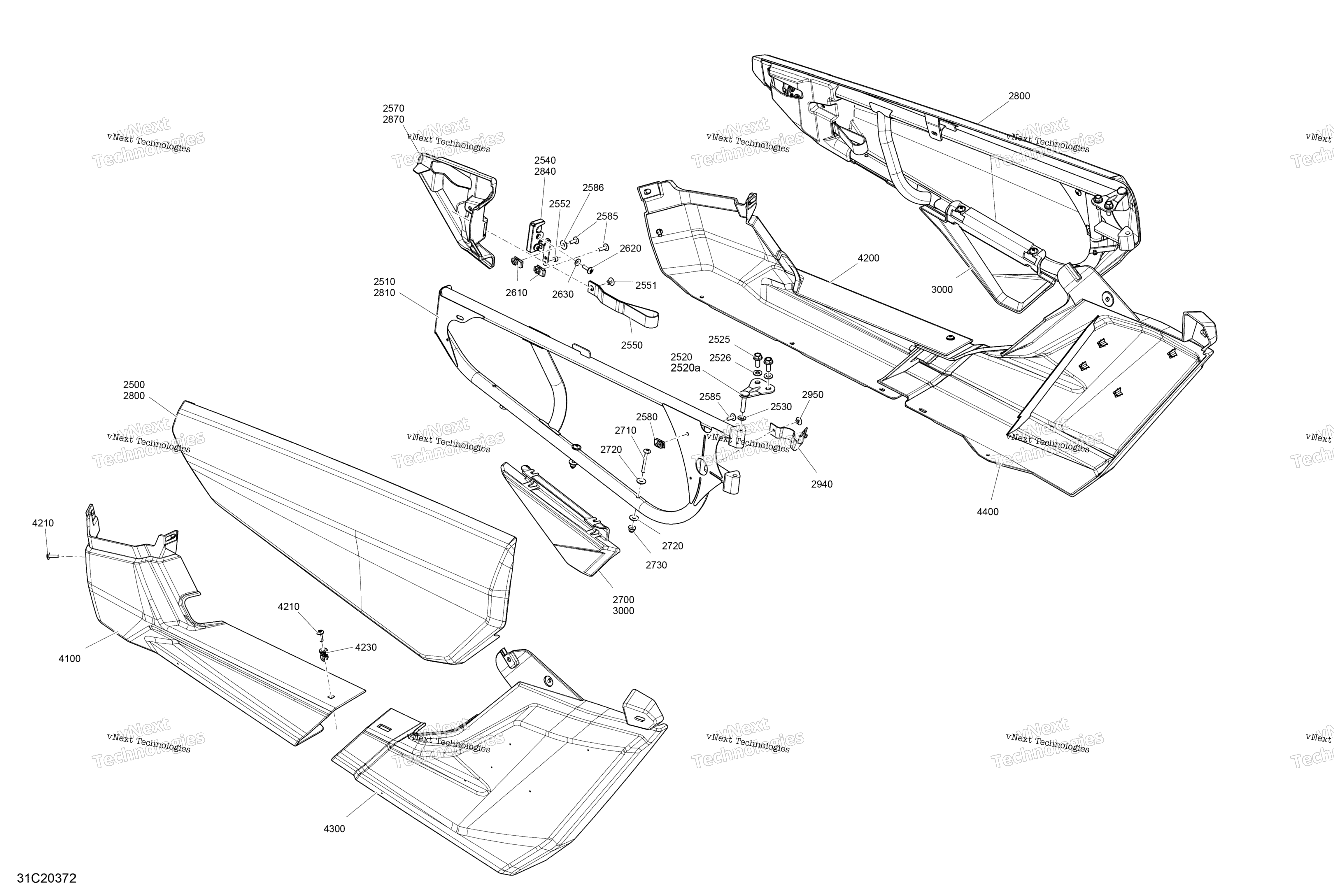 кузов Door Section White