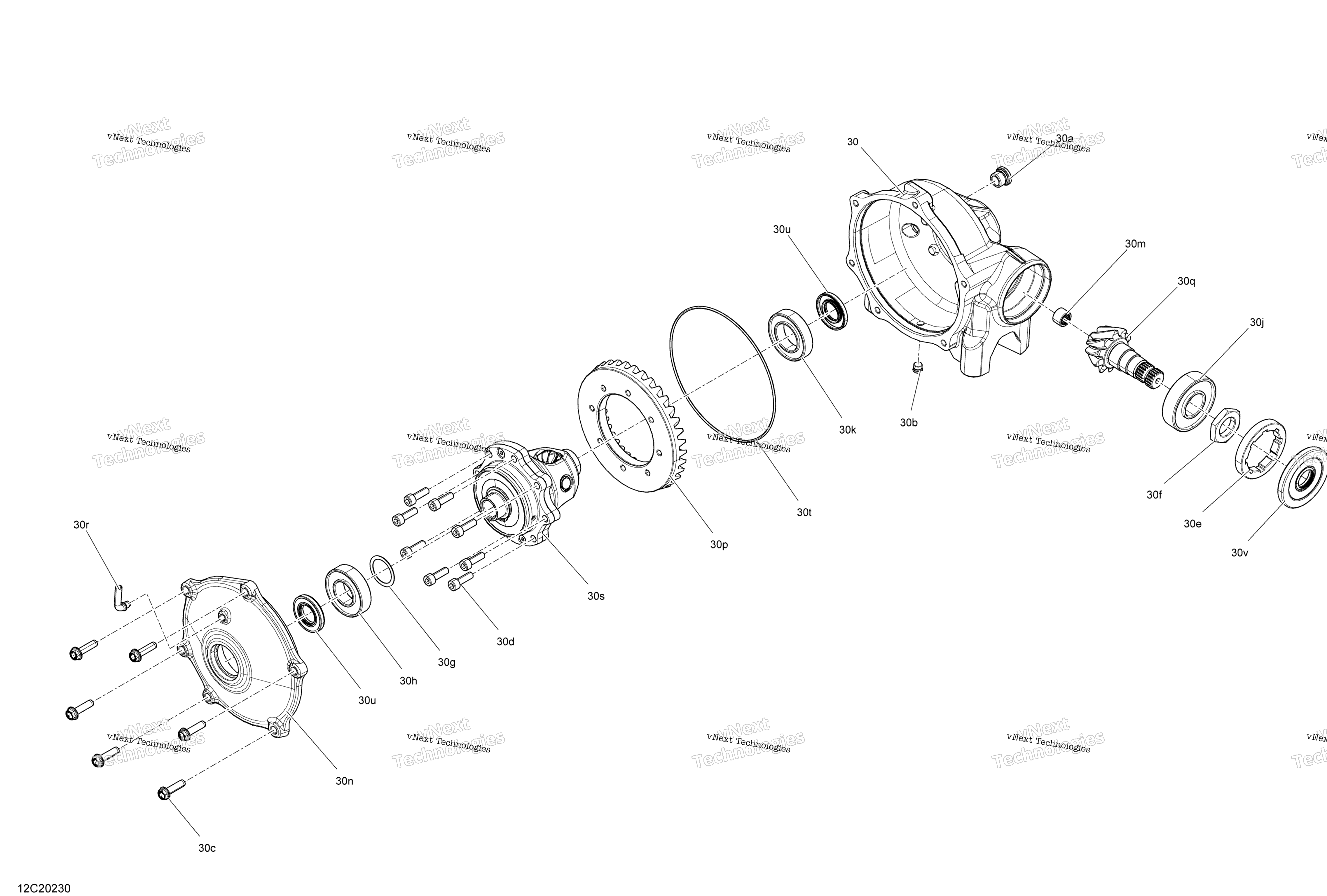 Передняя часть Drive - Differential Parts