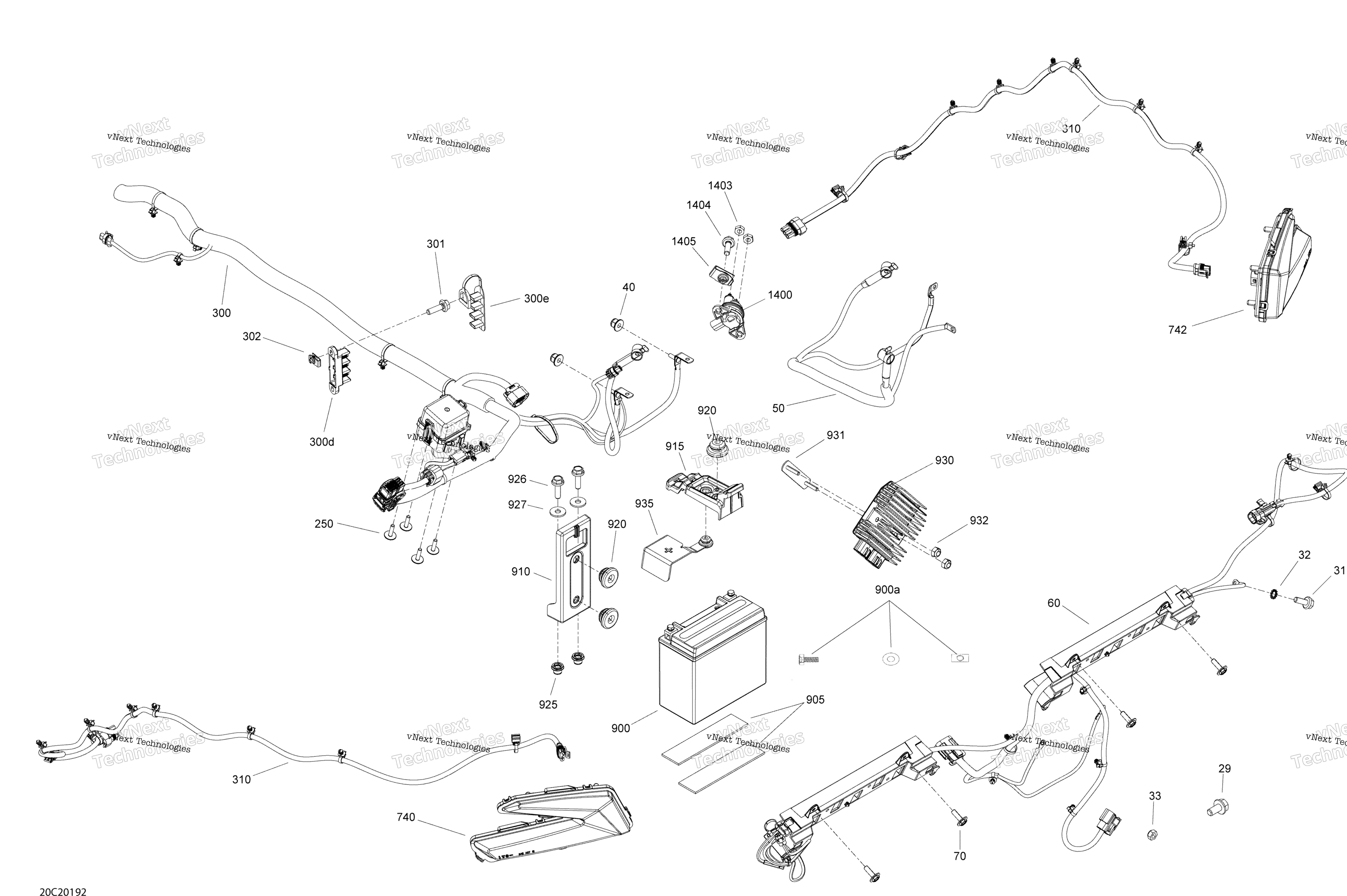 Электрооборудование - System - Rear Section