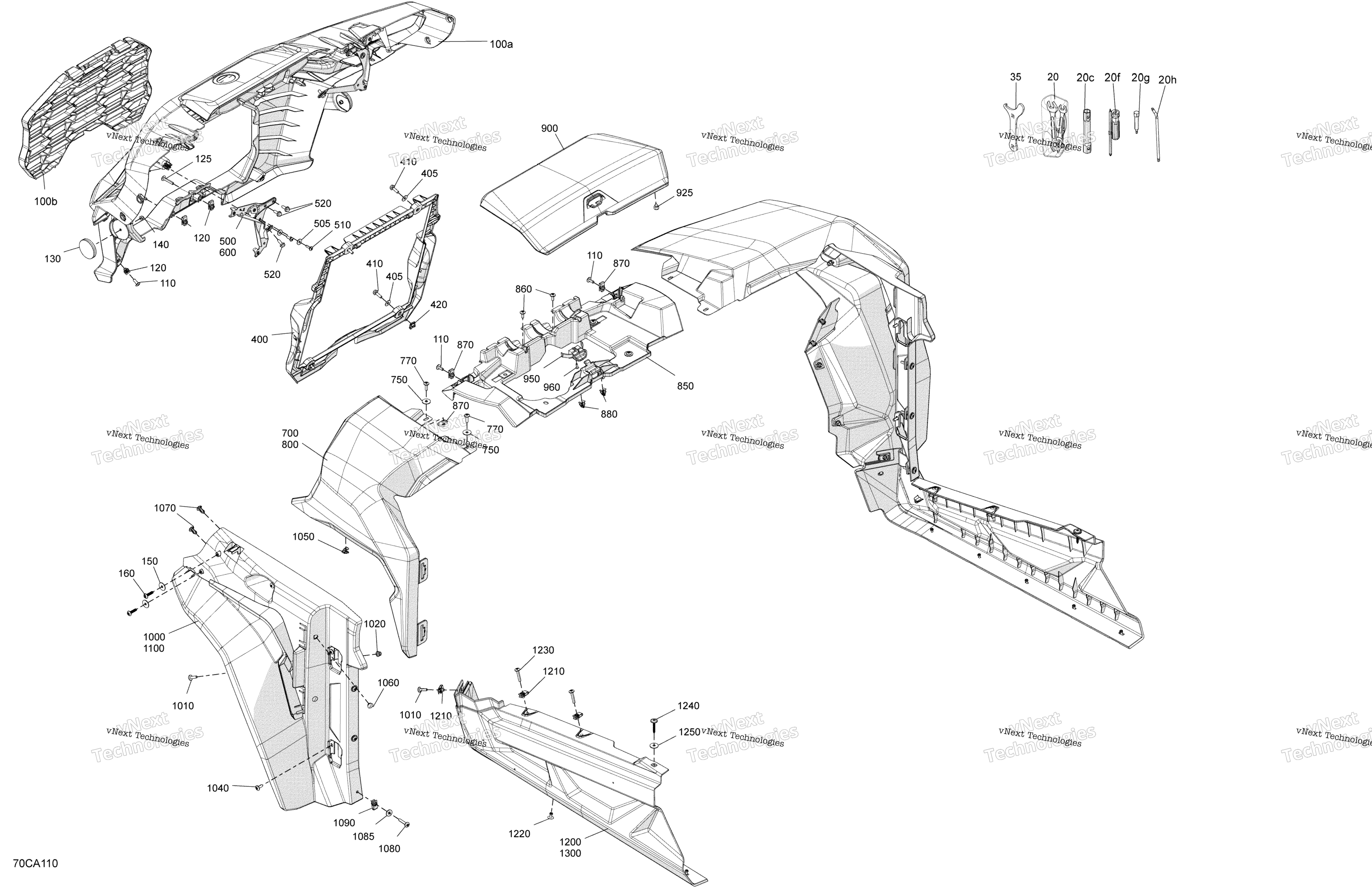 кузов передний Section