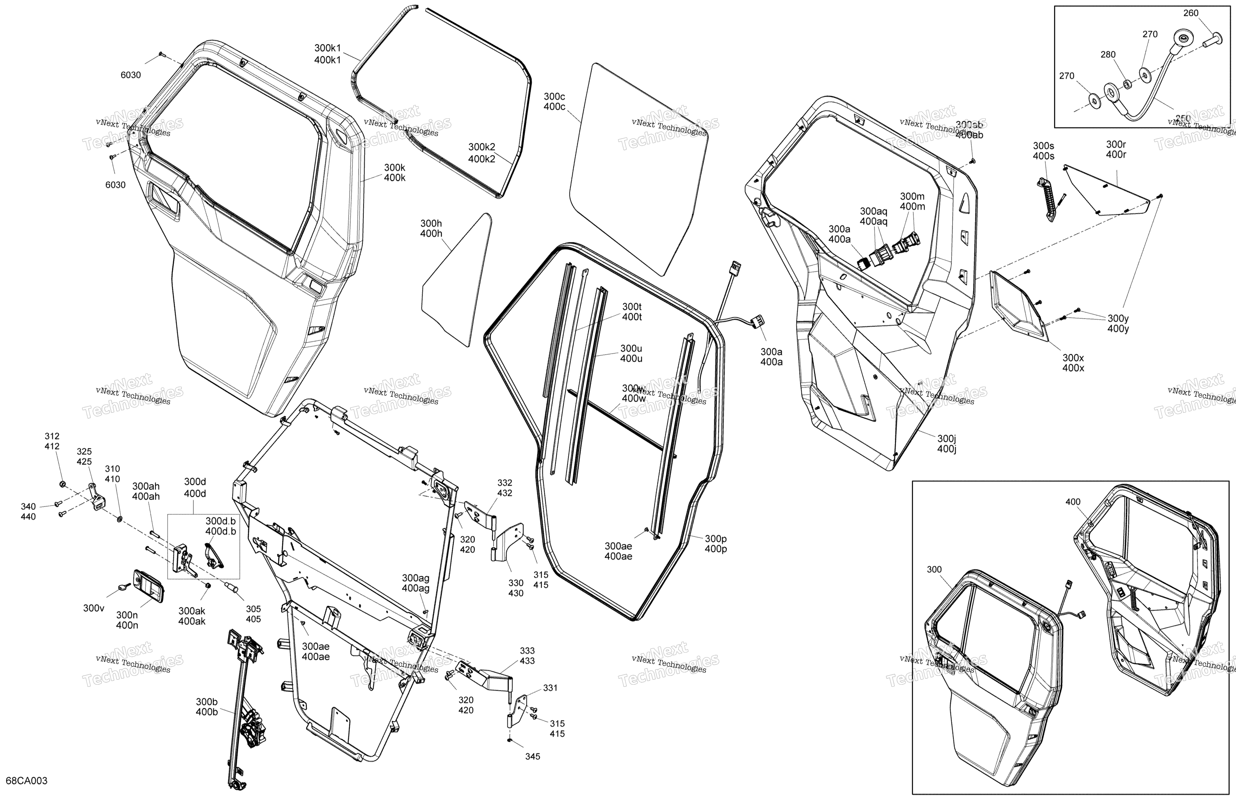 кузов Doors передний Section