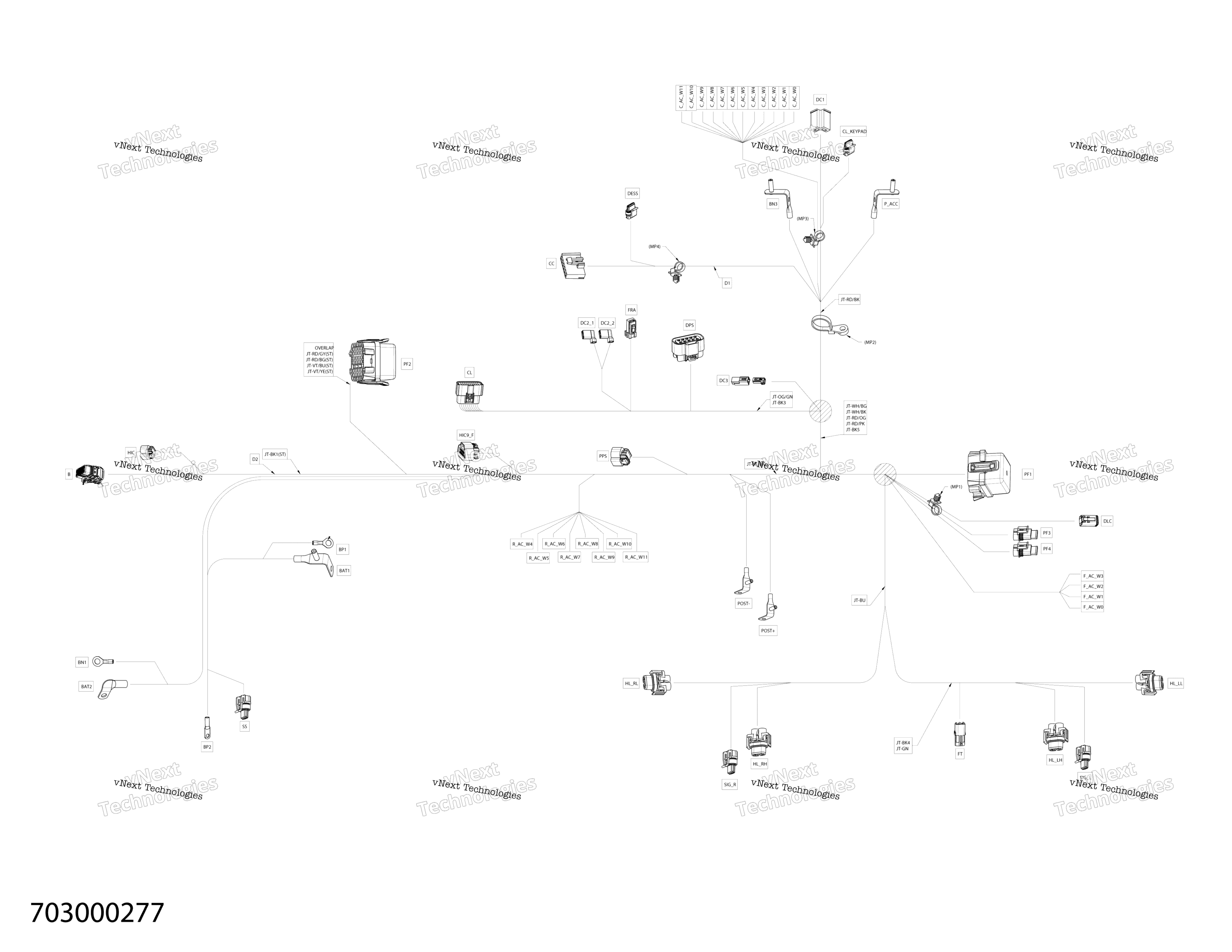 Электрооборудование - Main Harness - 710006752