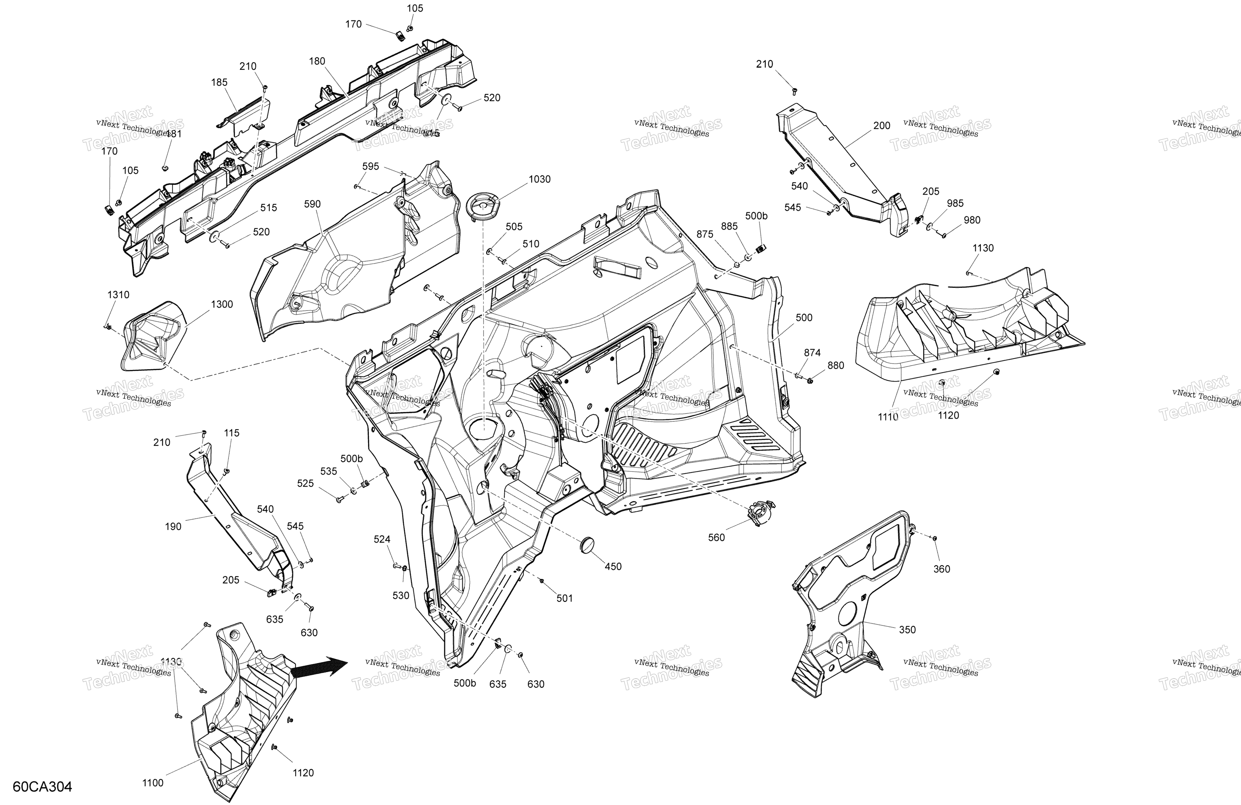 Cab Interior Firewall
