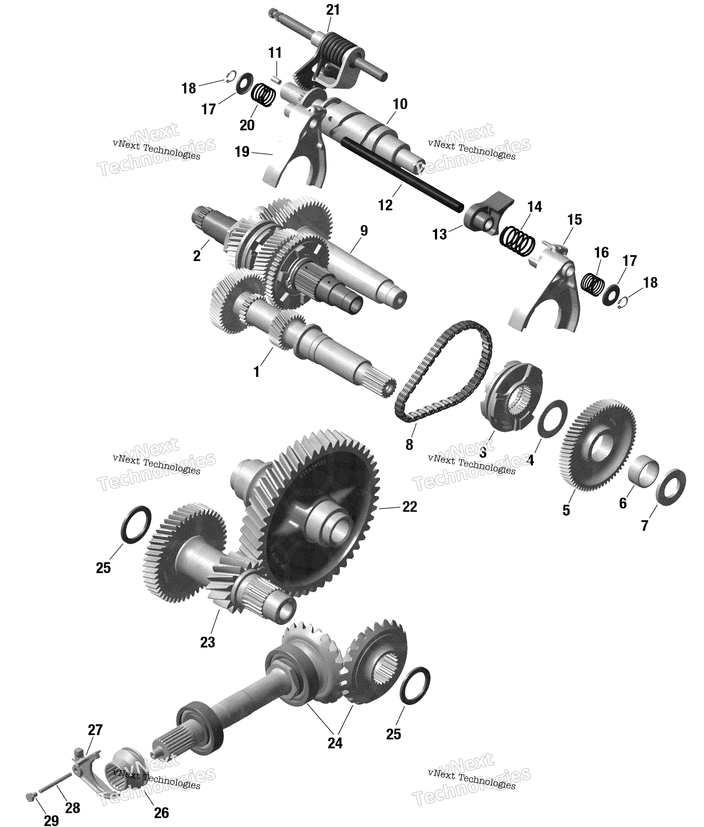 Rotax передача Box 2