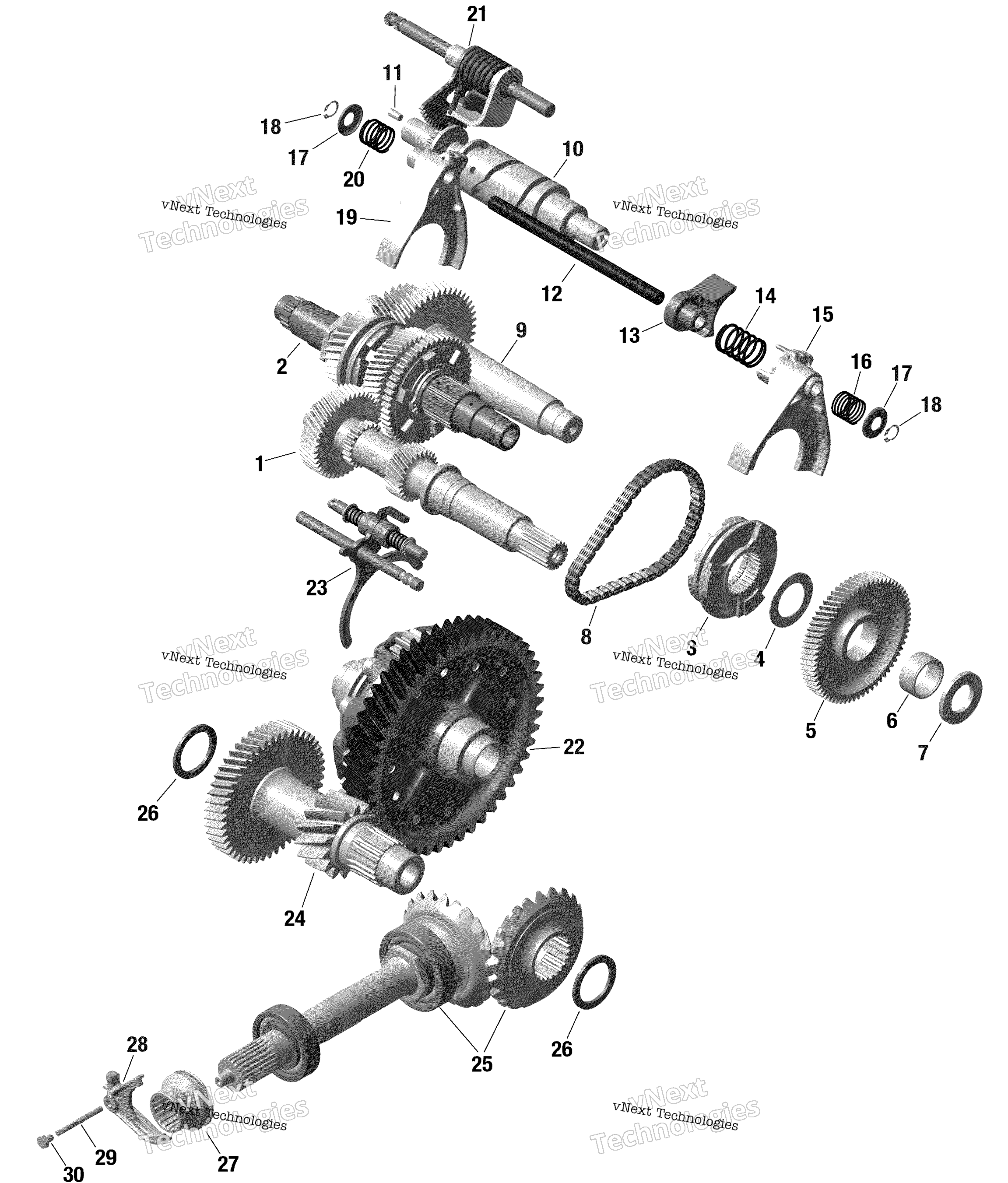 Rotax передача Box 2 804