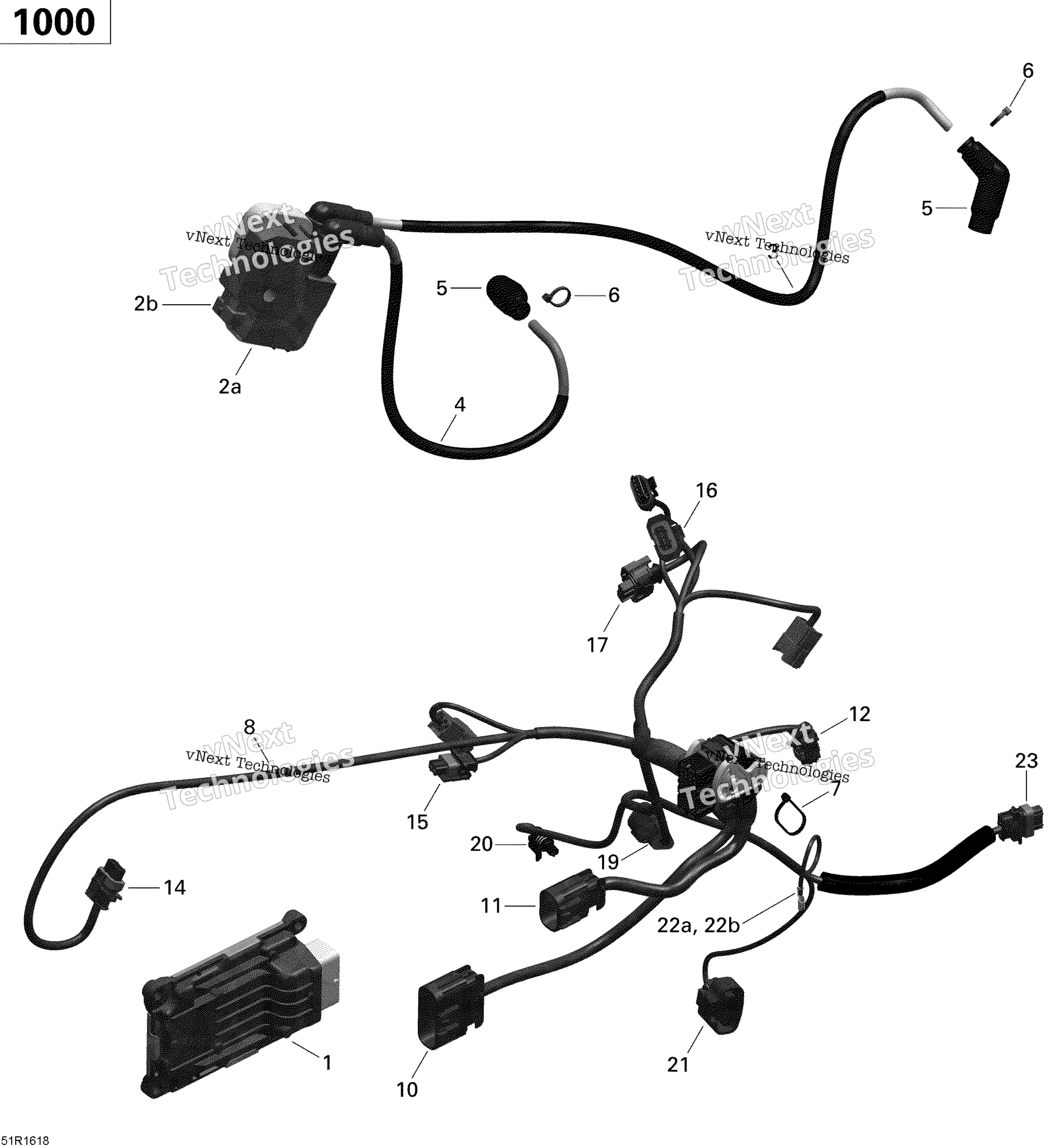 Двигатель Harness And Electronic Module - 1000 Efi (Package Pro-Max Pro)