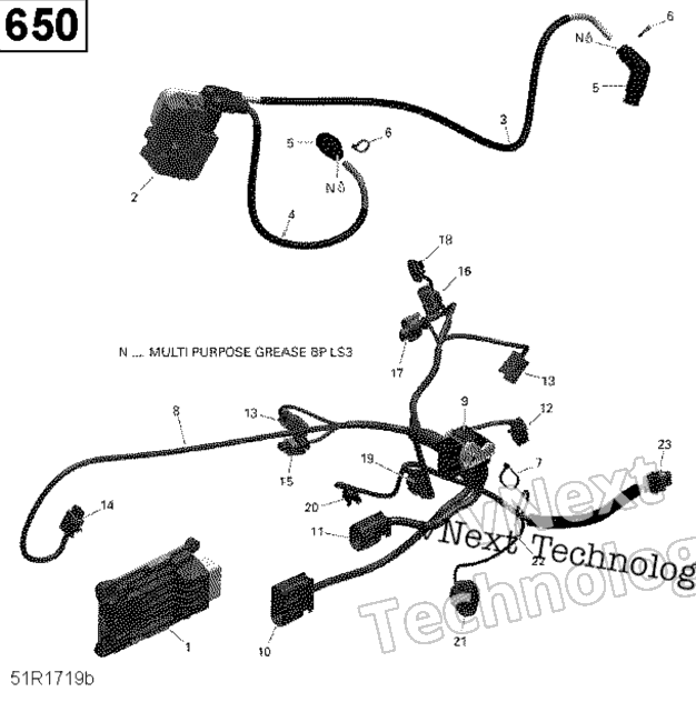 Двигатель Harness And Electronic Module - 650 Efi (Package Pro)