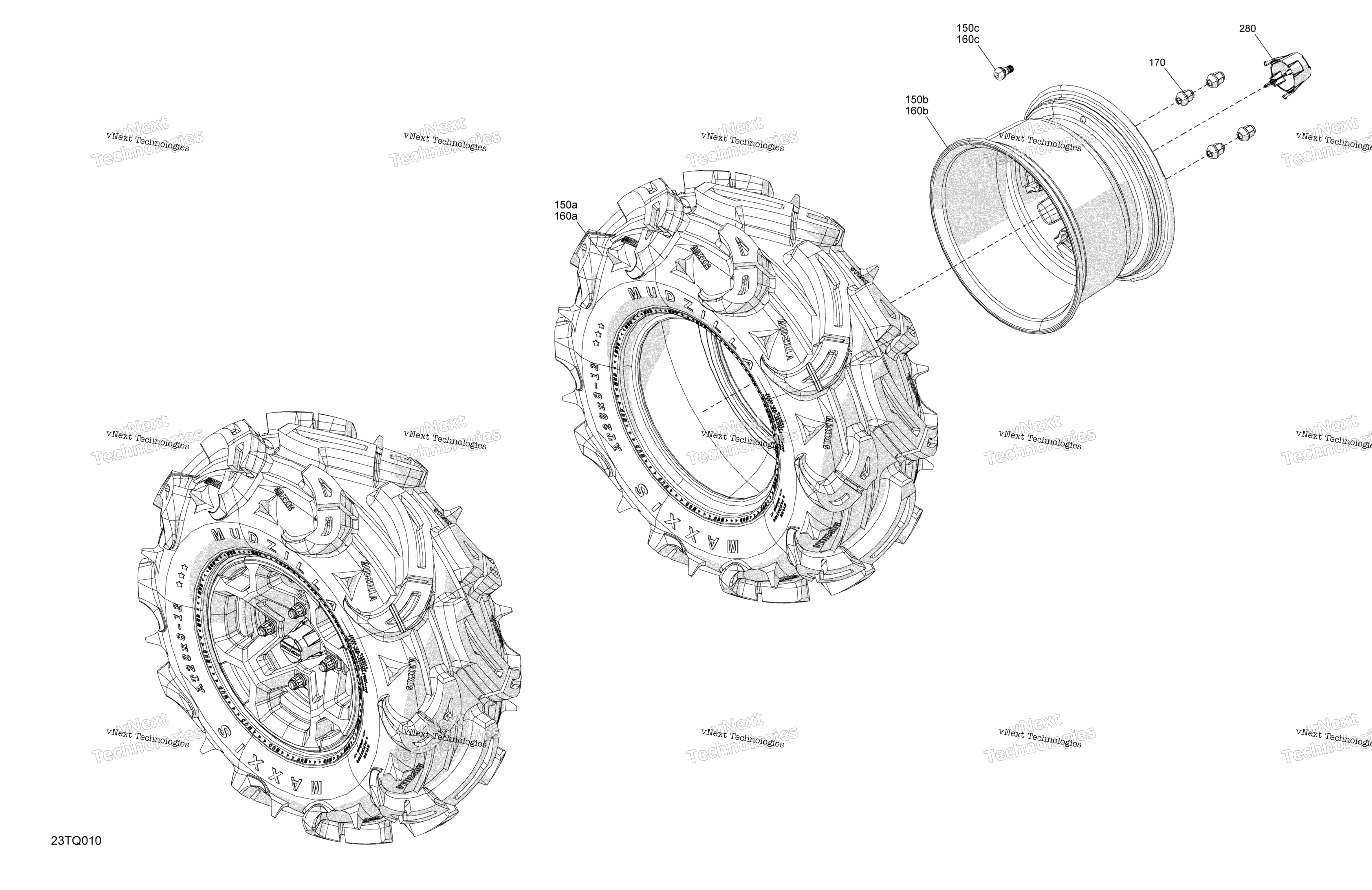 Привод - Rear Wheels - 650 Efi - Xmr
