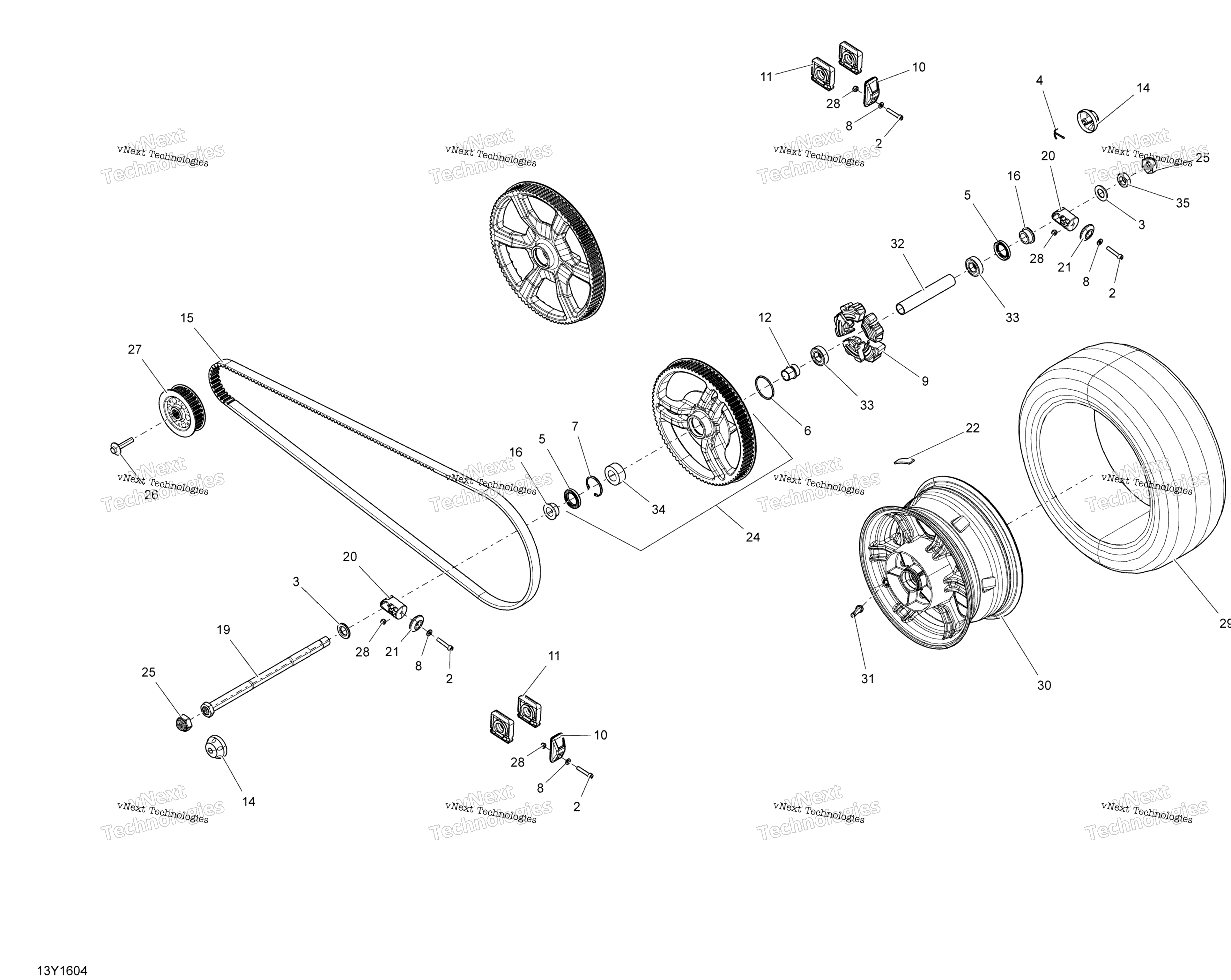 Привод System, Rear