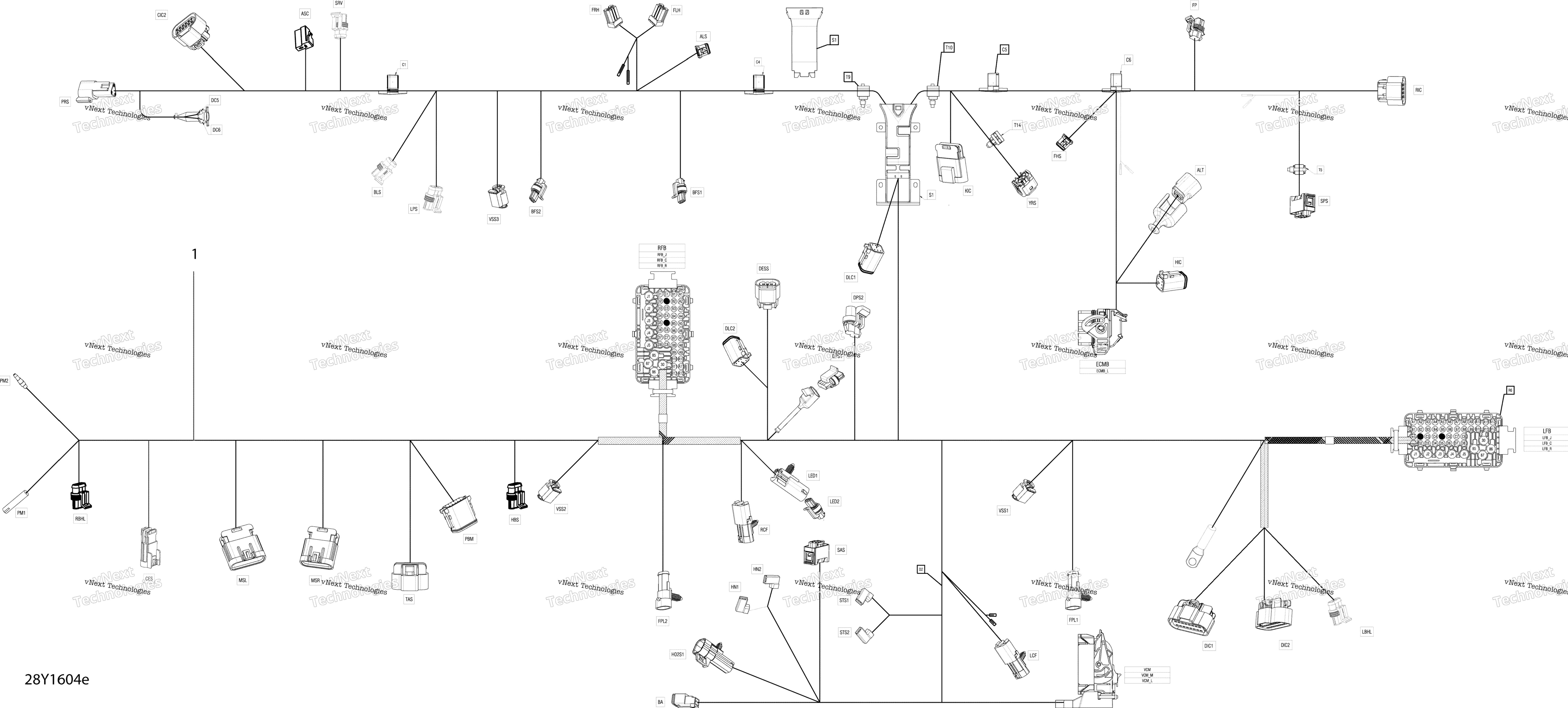 Электрооборудование Harness - Frame Se6 - Package Standard-S-Special