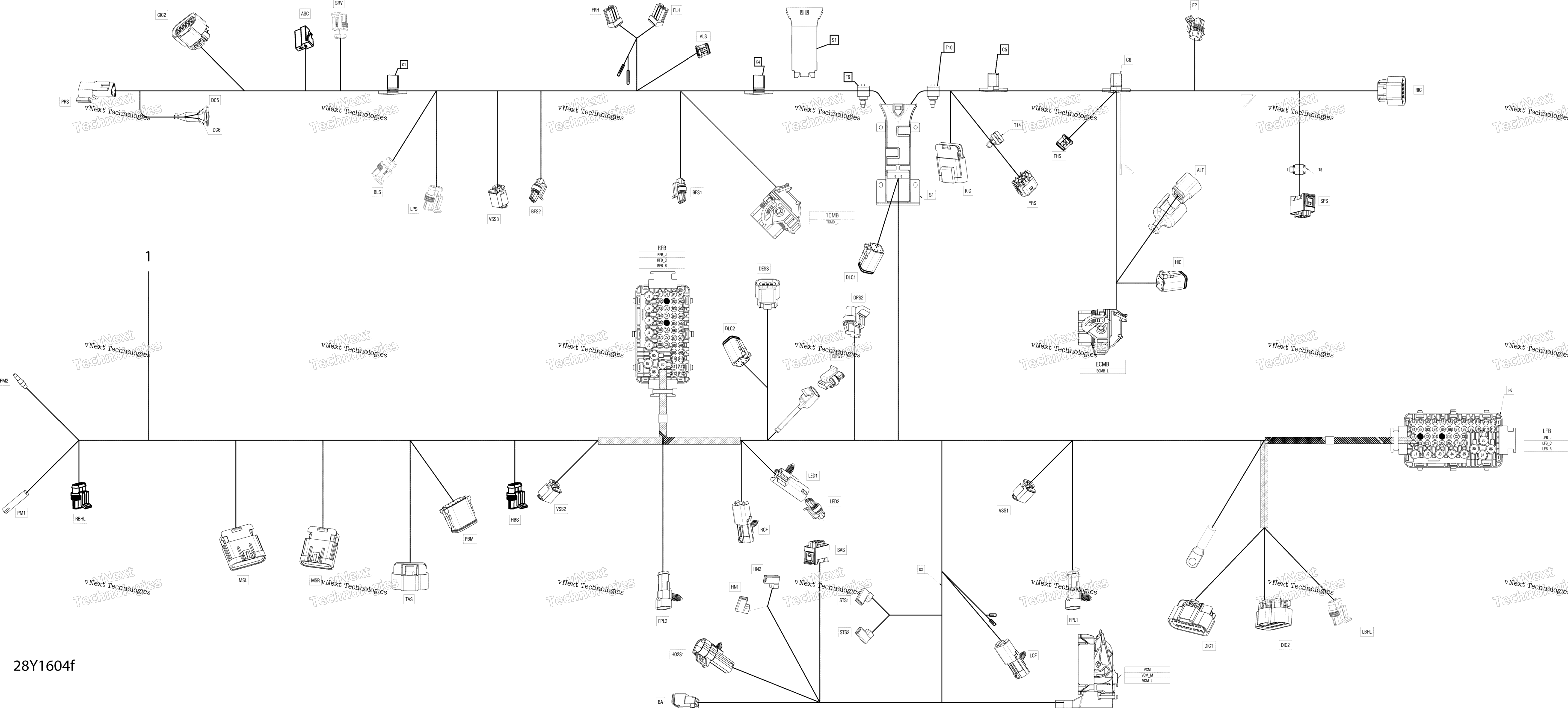 Электрооборудование Harness - Frame Se6 - Package T-Ltd