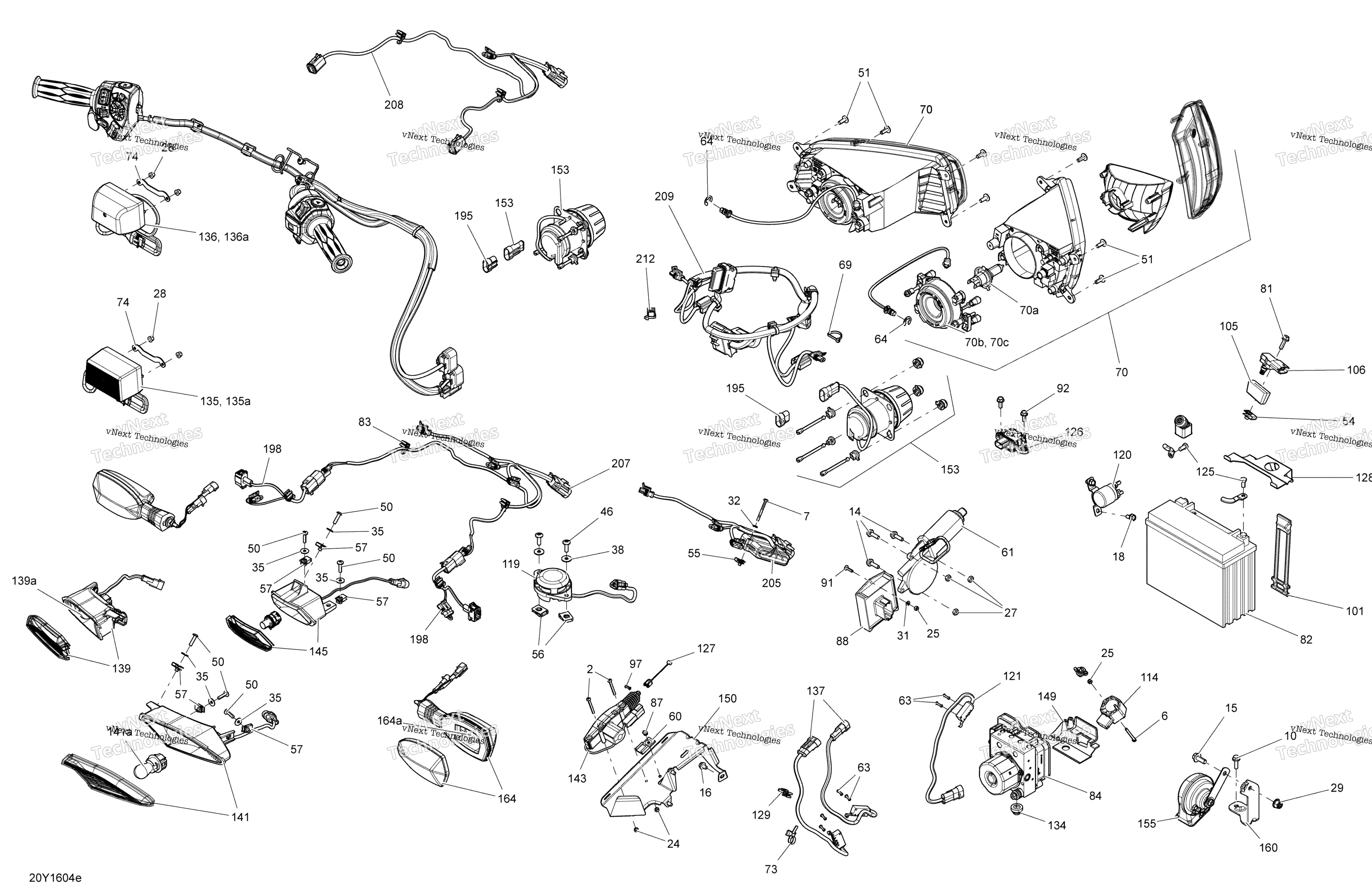 Электрооборудование System - Package Standard-S-Special - Headlamp And Accessories