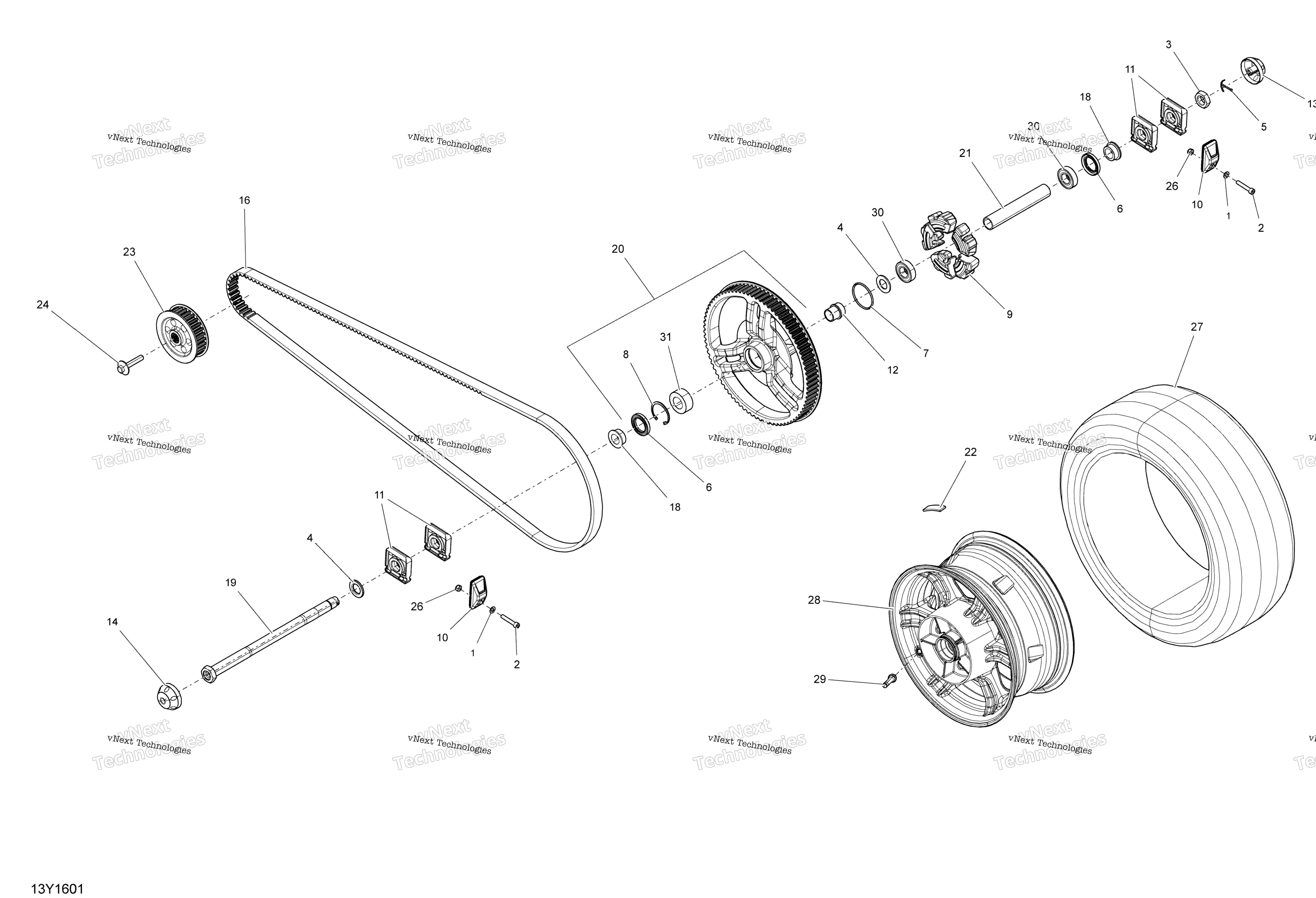 Привод System, Rear