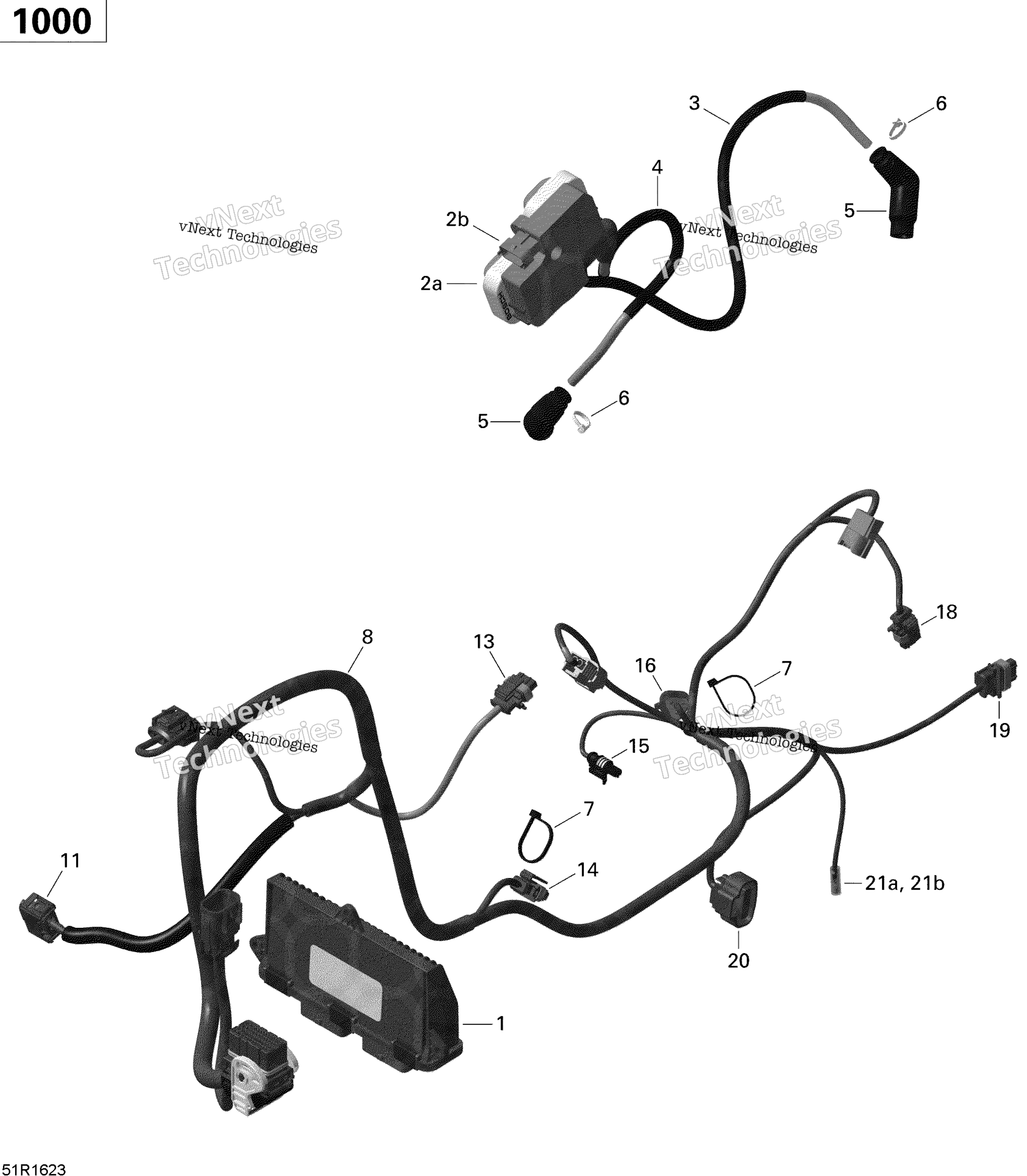 Двигатель Harness And Electronic Module - 1000 Efi