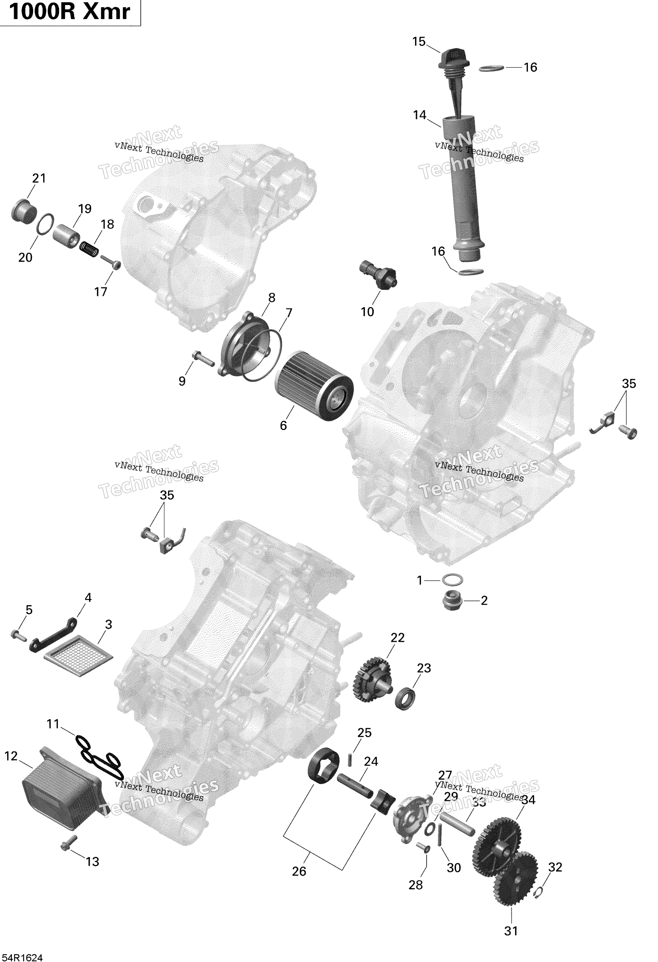 Двигатель Lubrication - 1000R Efi