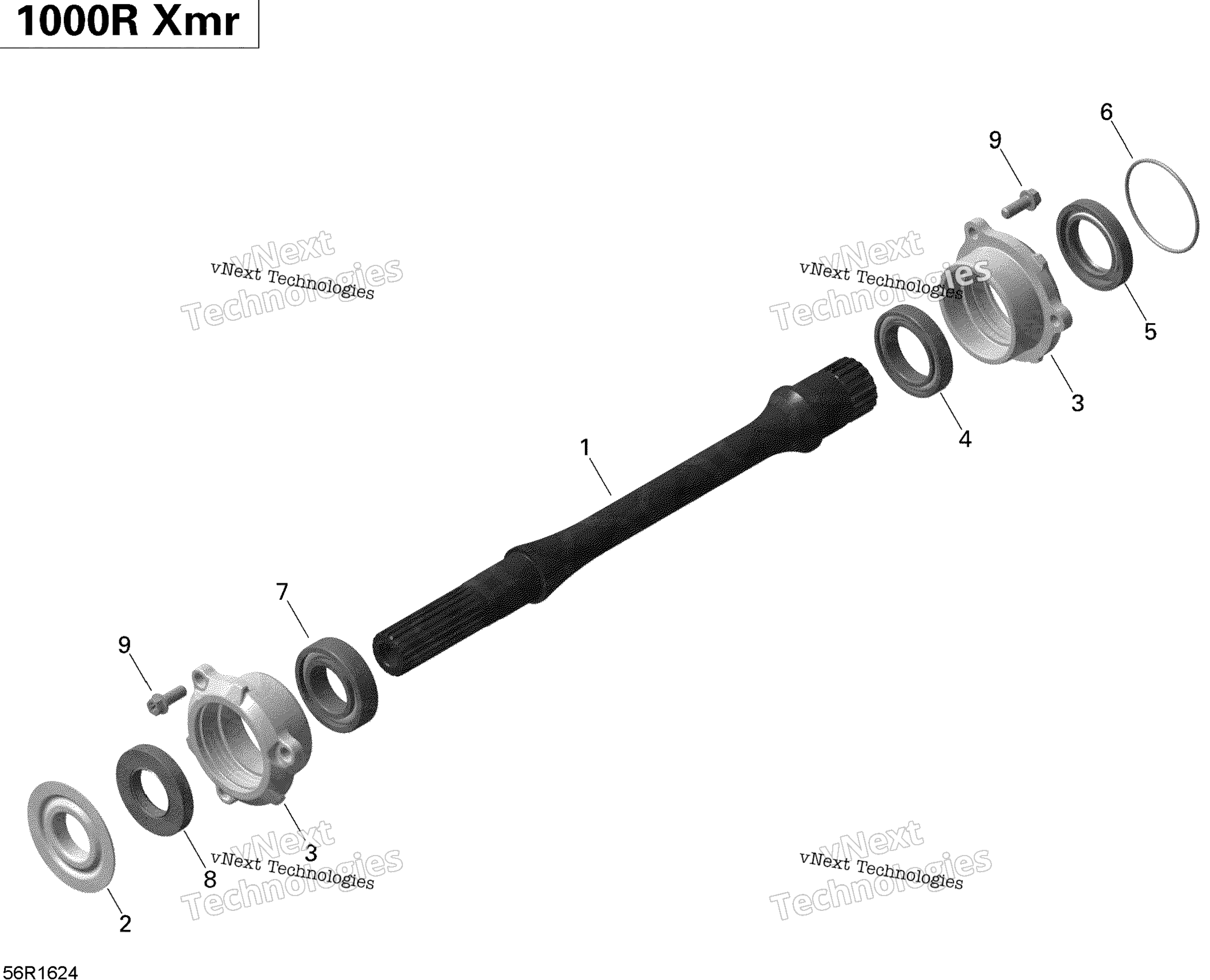 Привод Shaft - 1000R Efi