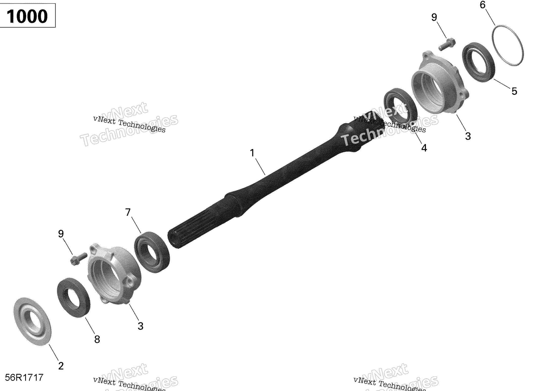 Привод Shaft - 1000 Efi