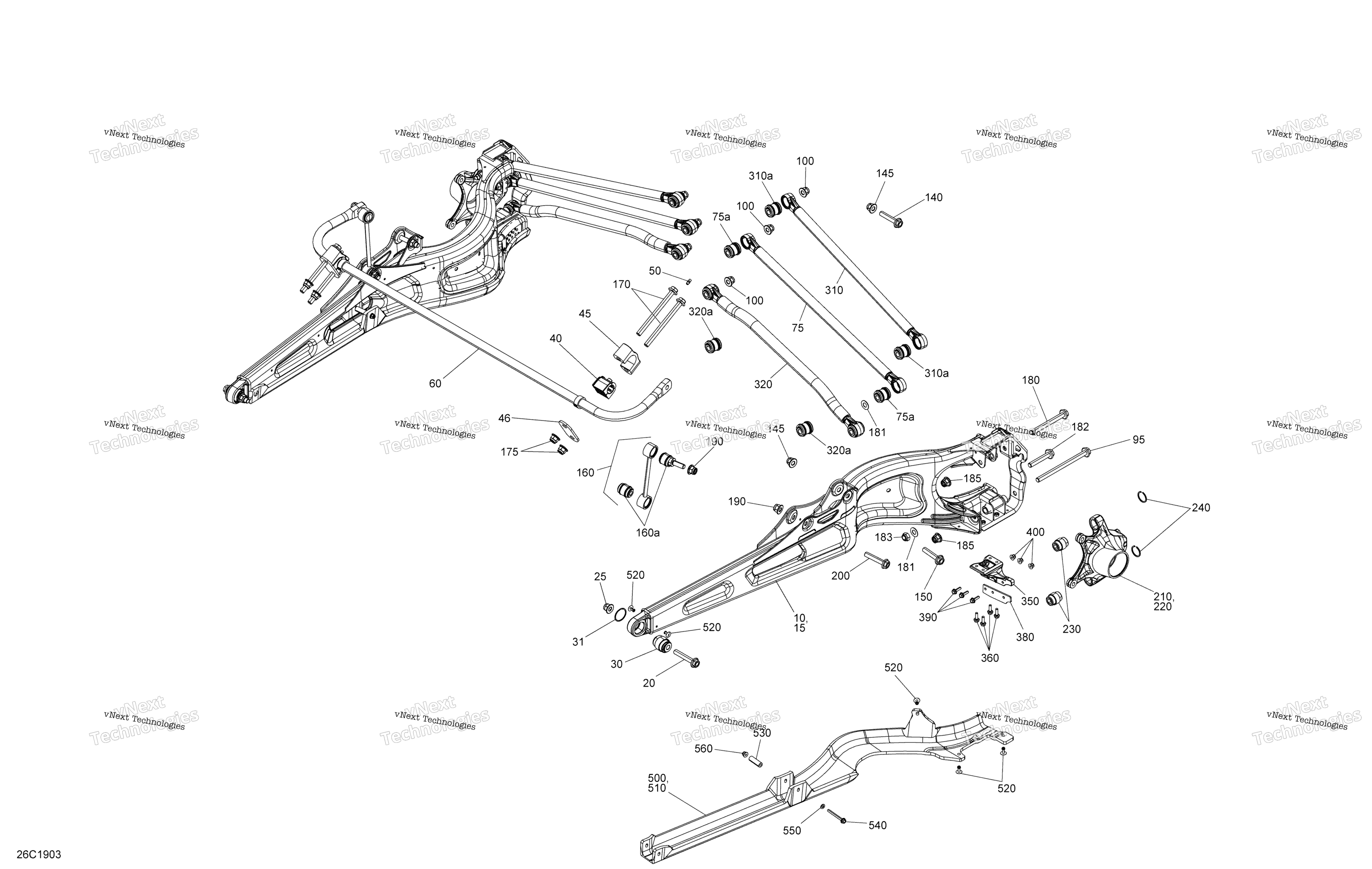 Задняя часть Suspension - Package Std