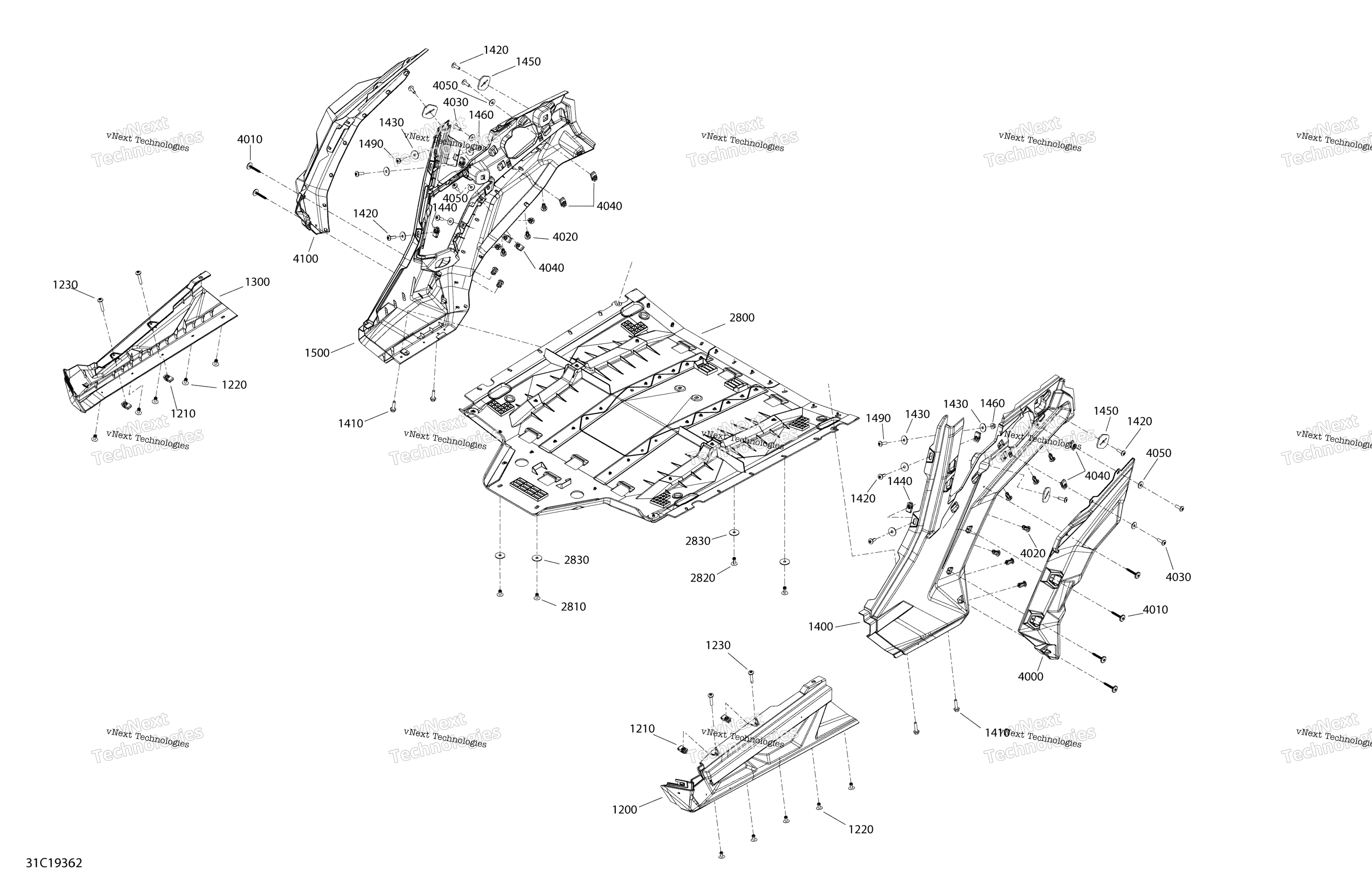кузов 1000R Middle Section