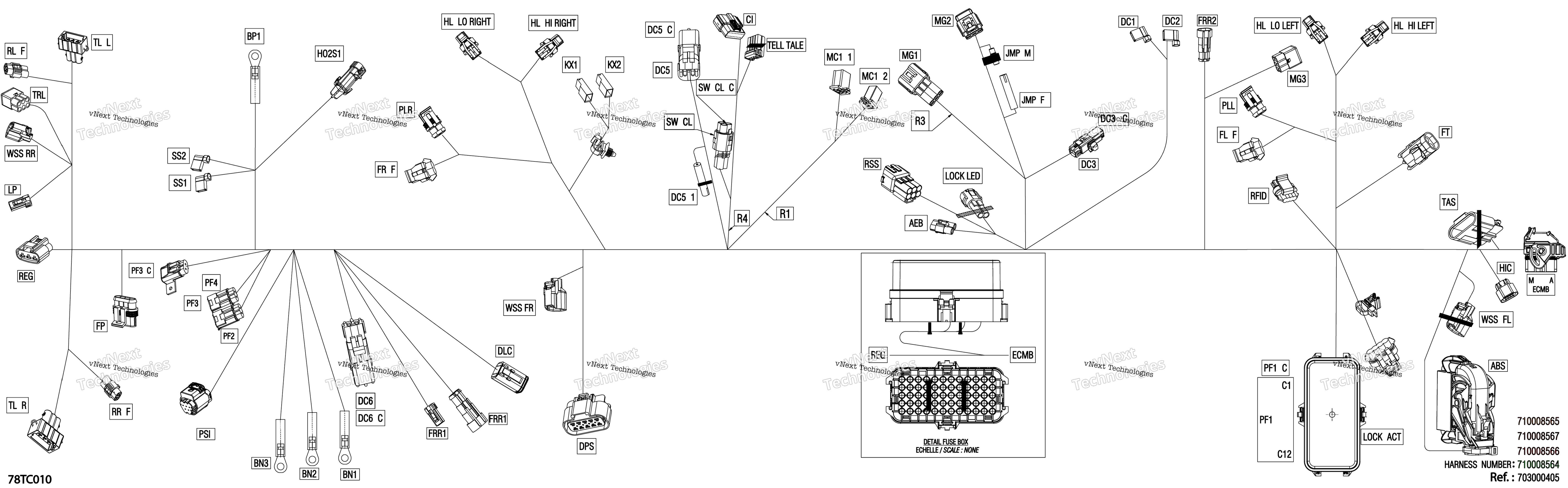 Электрооборудование - Main Harness - 710008564