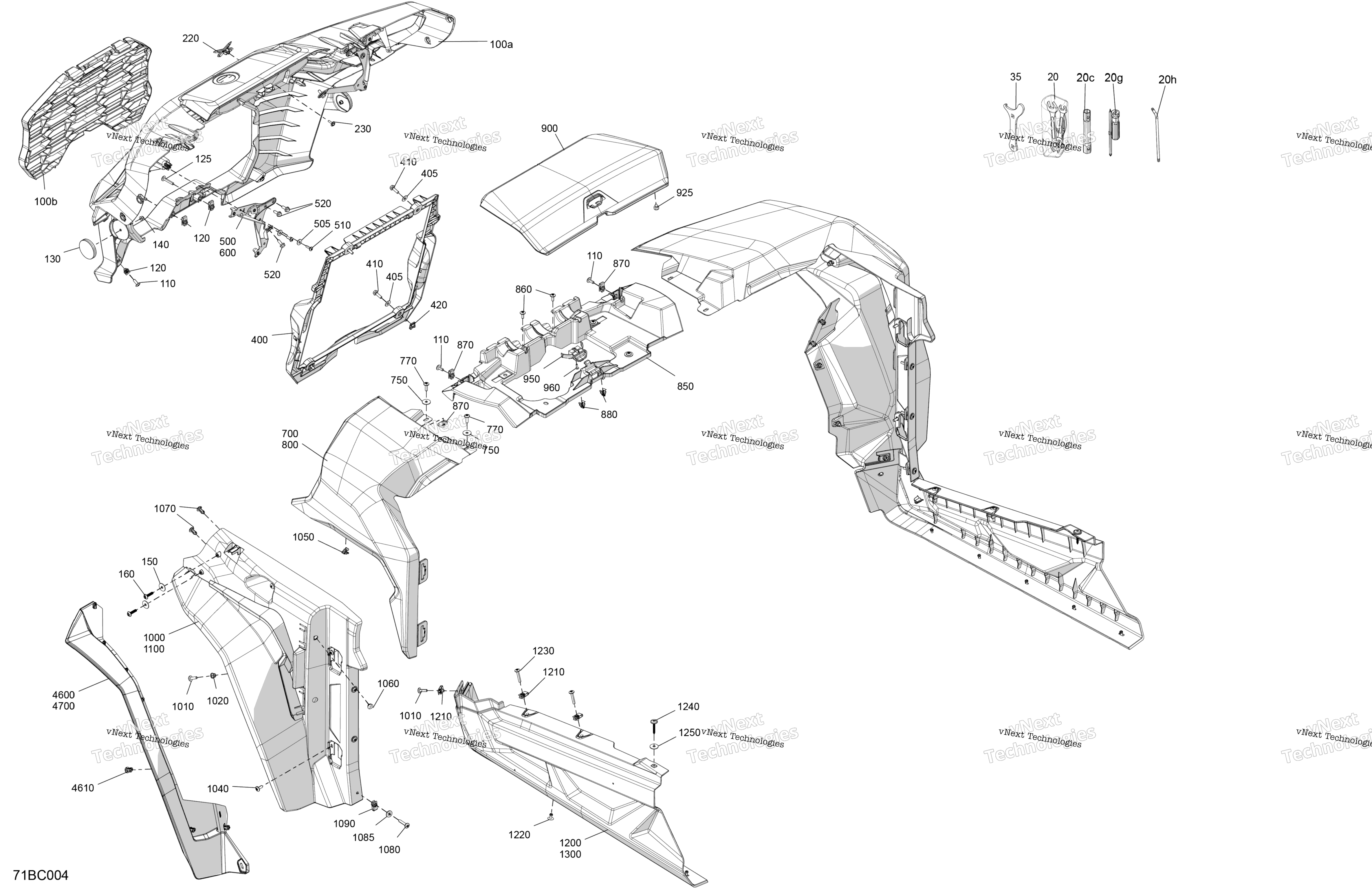 кузов передний Section