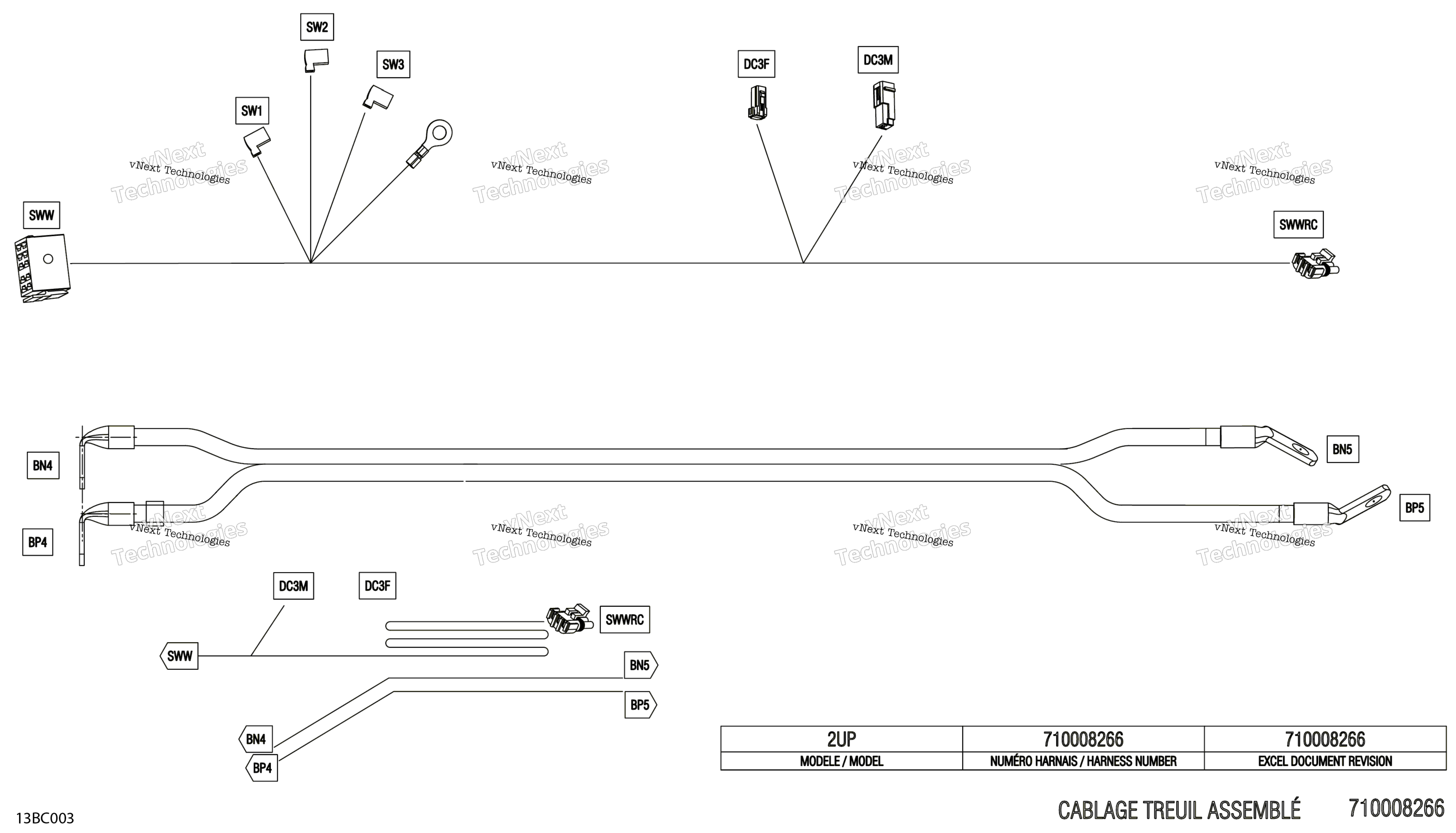 Электрооборудование - Winch Wiring Harness - 710008266