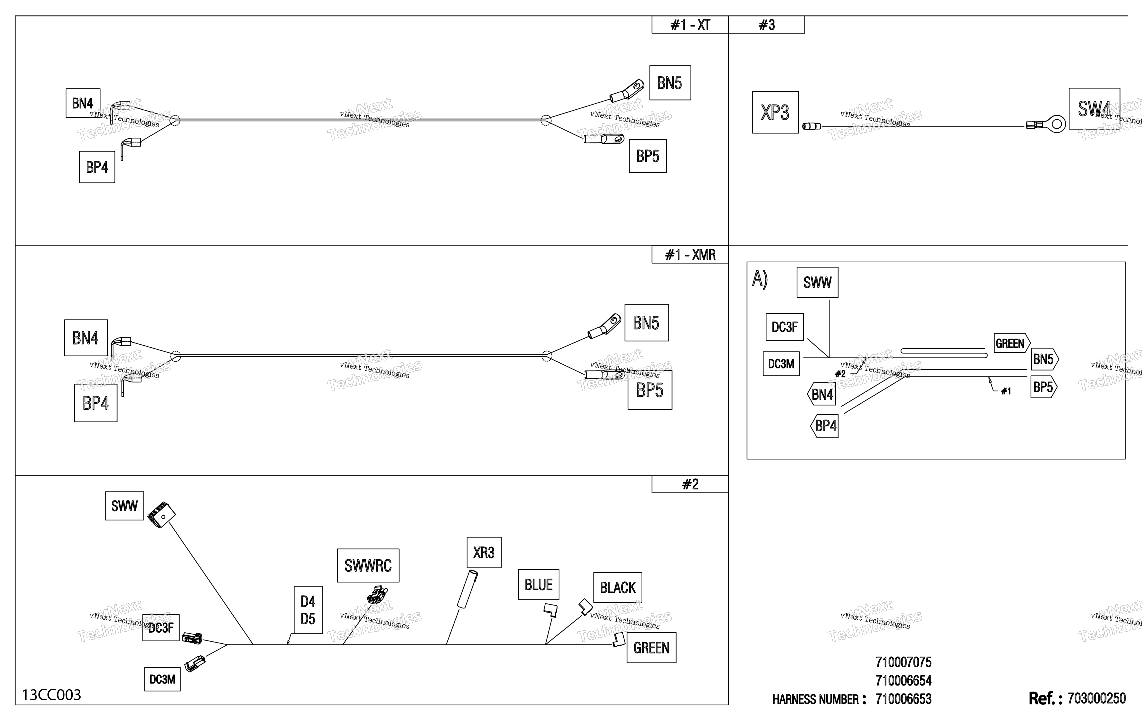 Электрооборудование - Winch Wiring Harness - 710006654