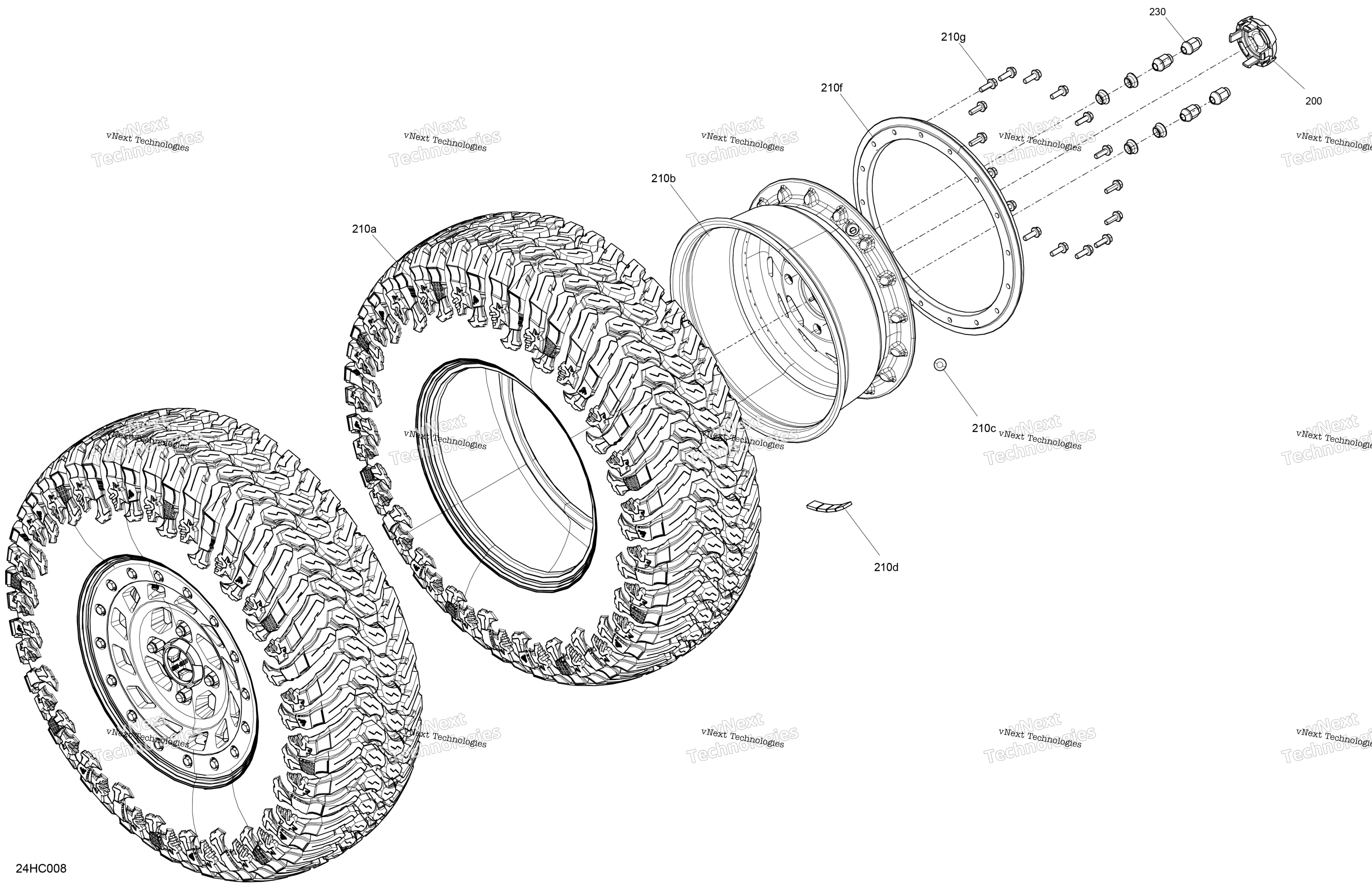 Привод - Front Wheels - 72In