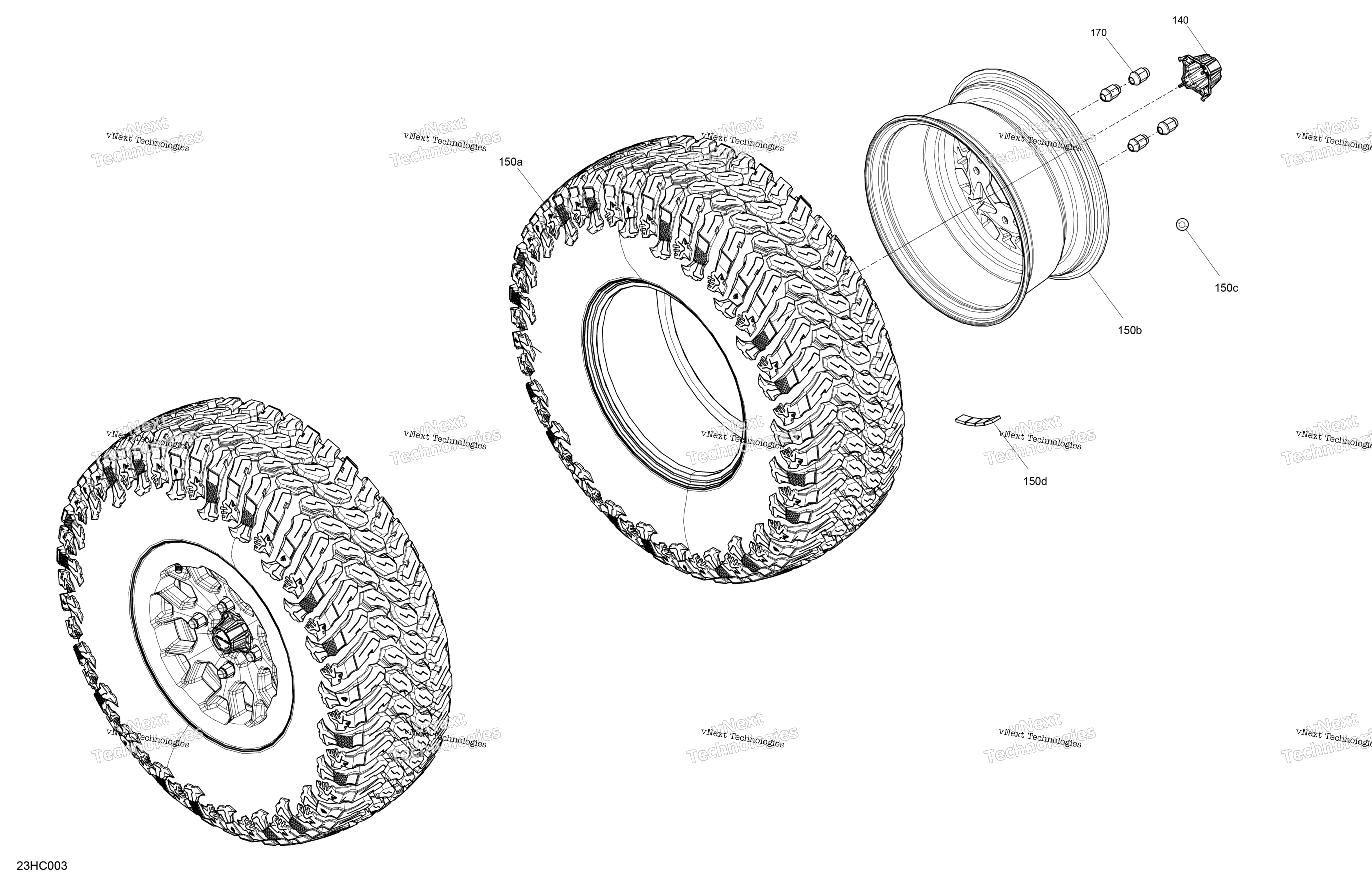 Привод - Rear Wheels - 64In