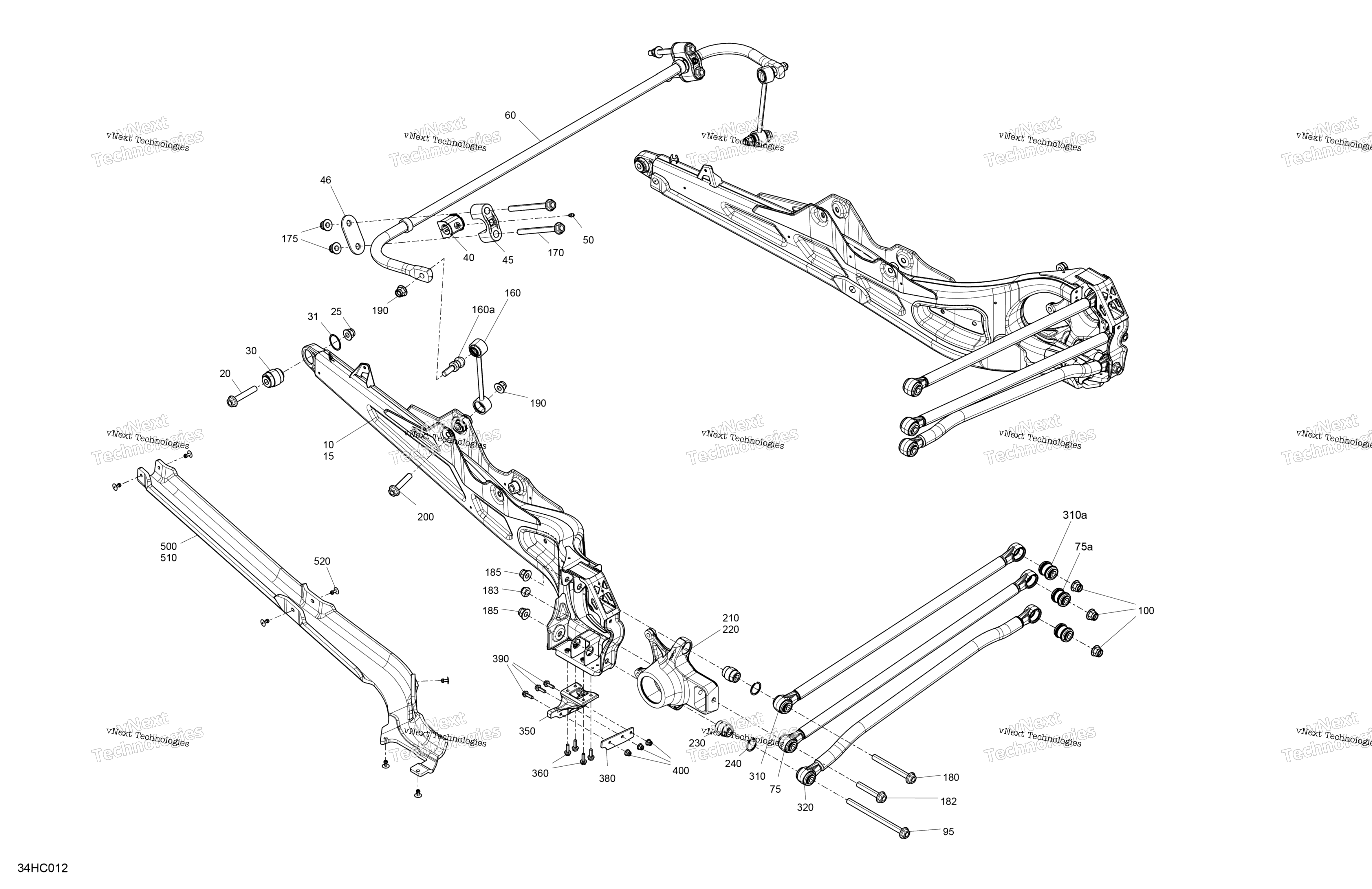 Подвеска - Rear Components - 72In