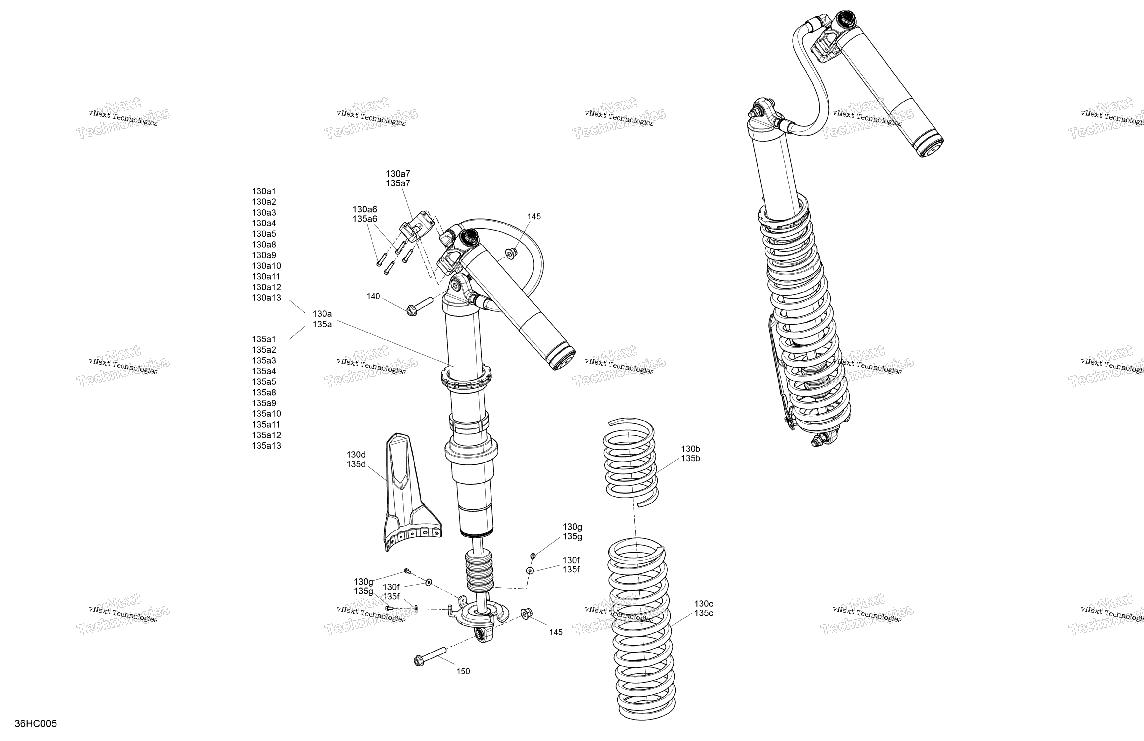 Подвеска - Rear Shocks - 72In
