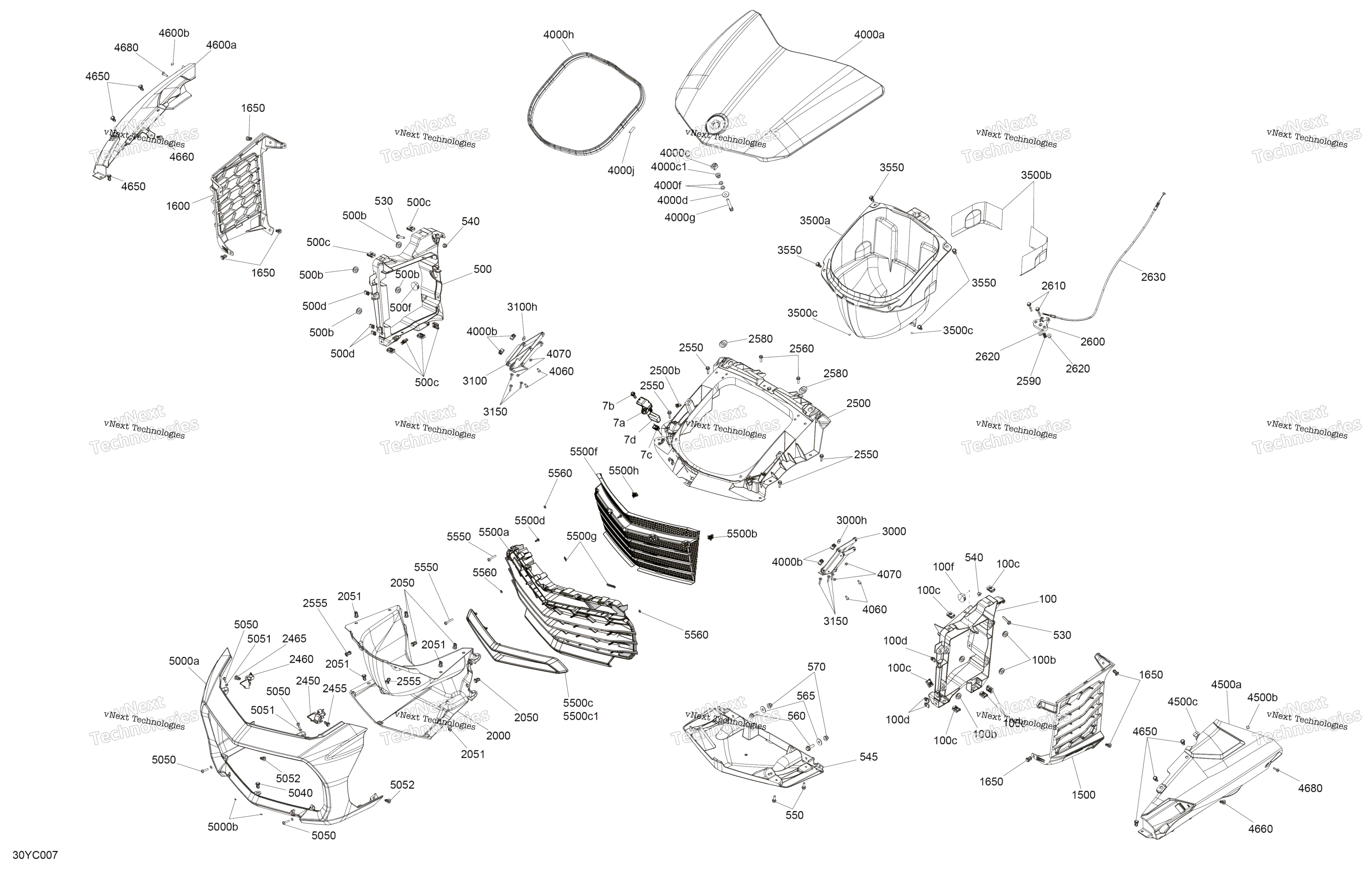 кузов передний Storage Tray