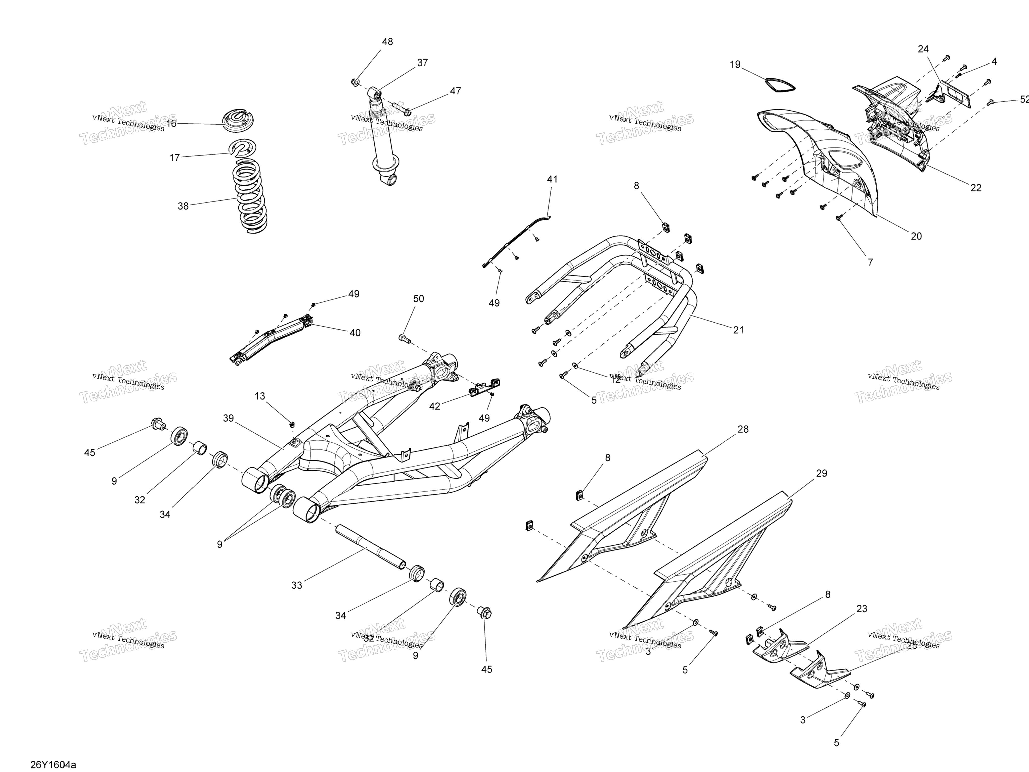 Подвеска, задняя - Except Package T-Ltd