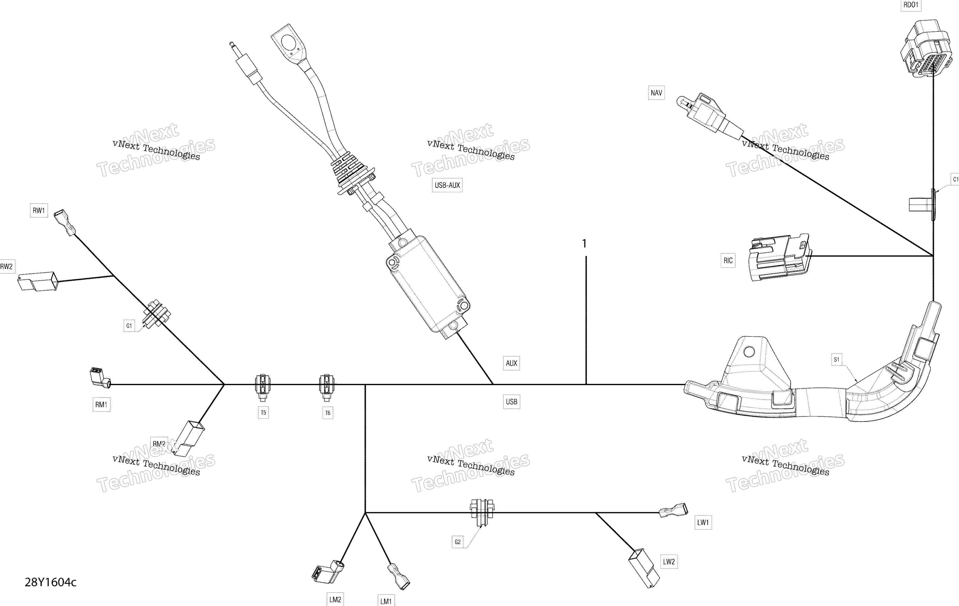 Электрооборудование Harness - Radio
