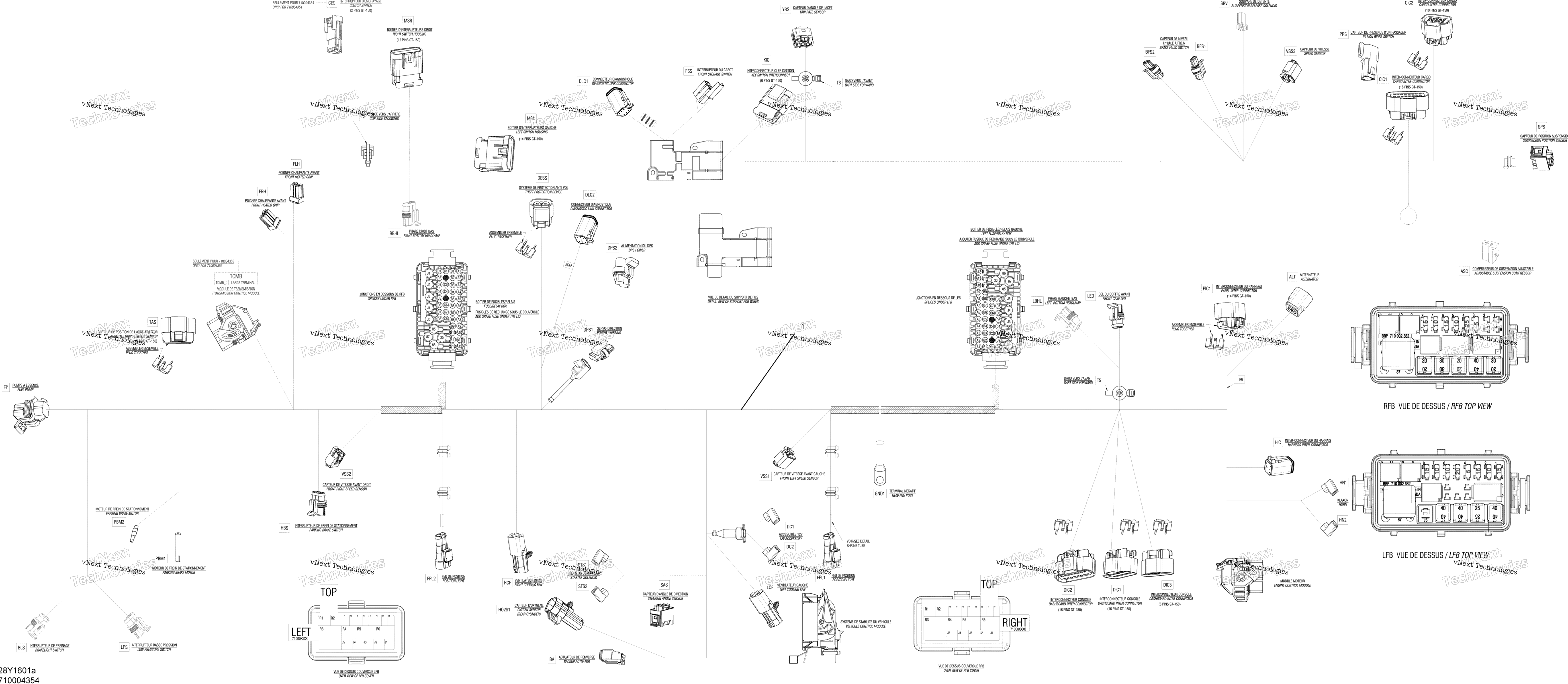 Электрооборудование Harness - Frame Sm6 710004354