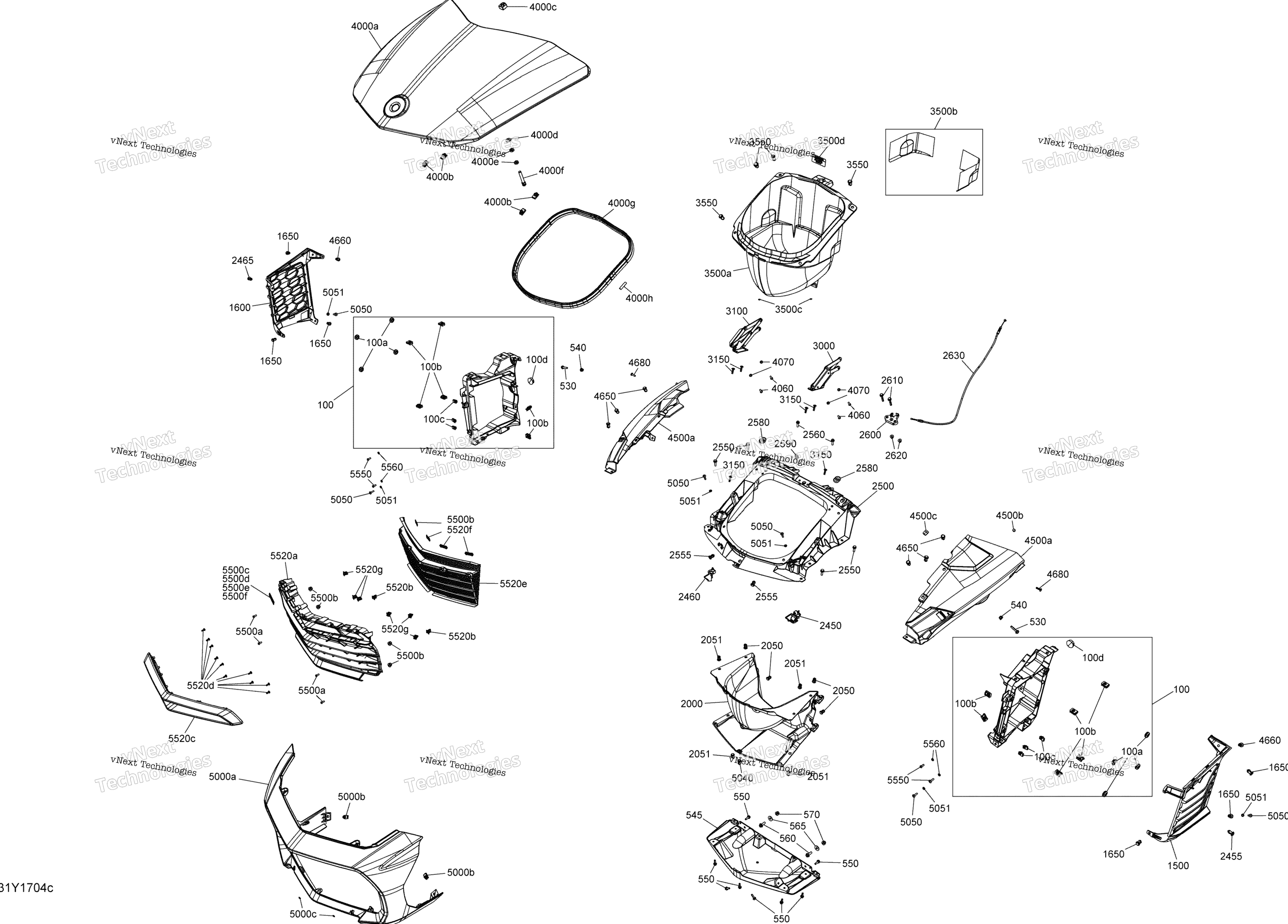 Кузов And Accessories - Front Storage - All Models