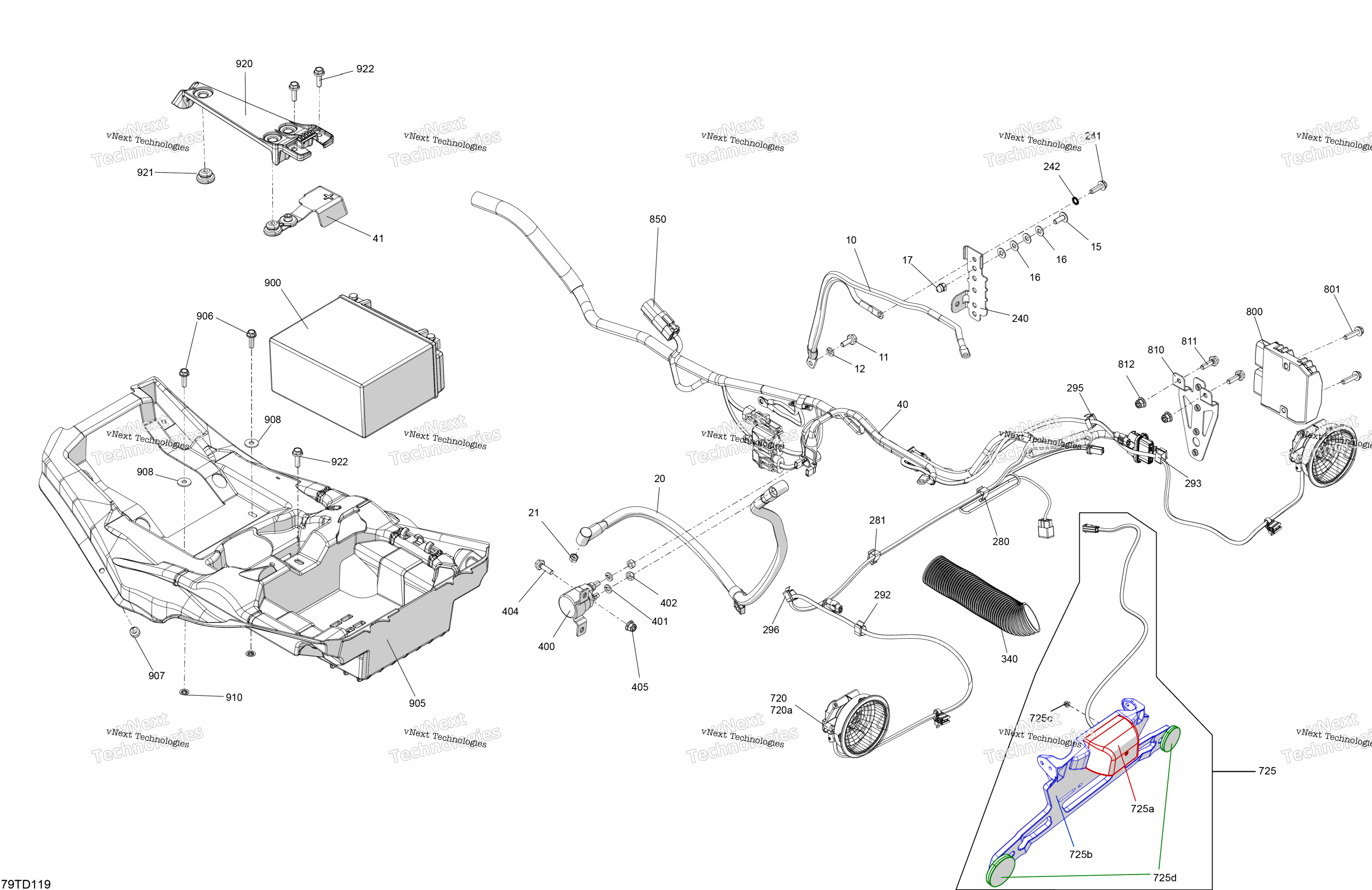 Электрооборудование - Rear Section