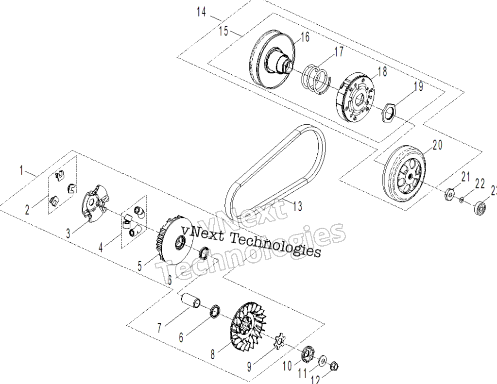 Привод - Drive Clutch 70 & 110 Xxc