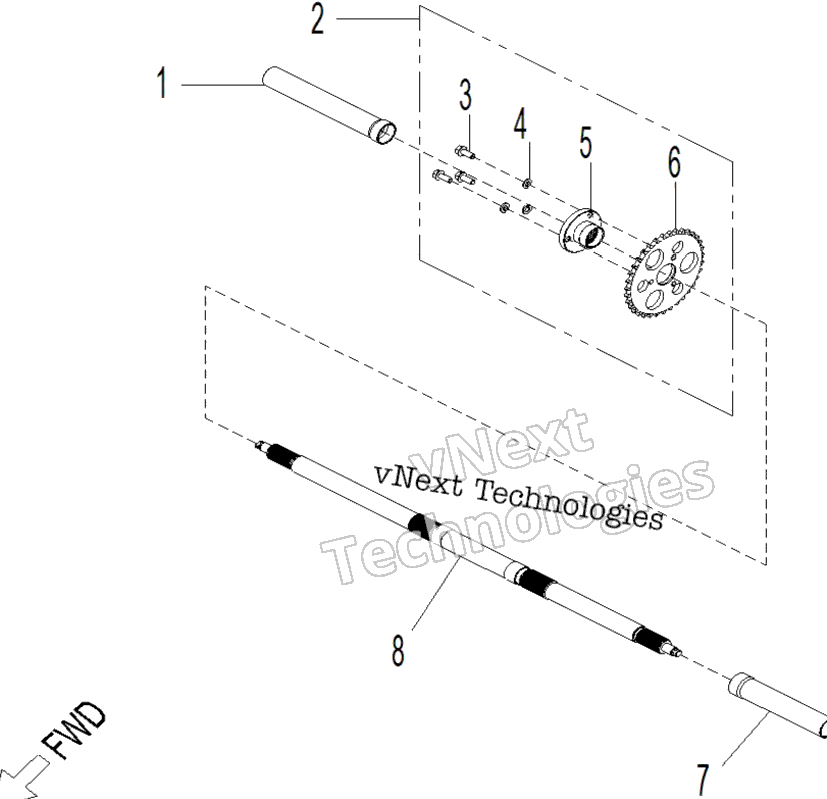 Привод - Rear Wheel Axle Xxc