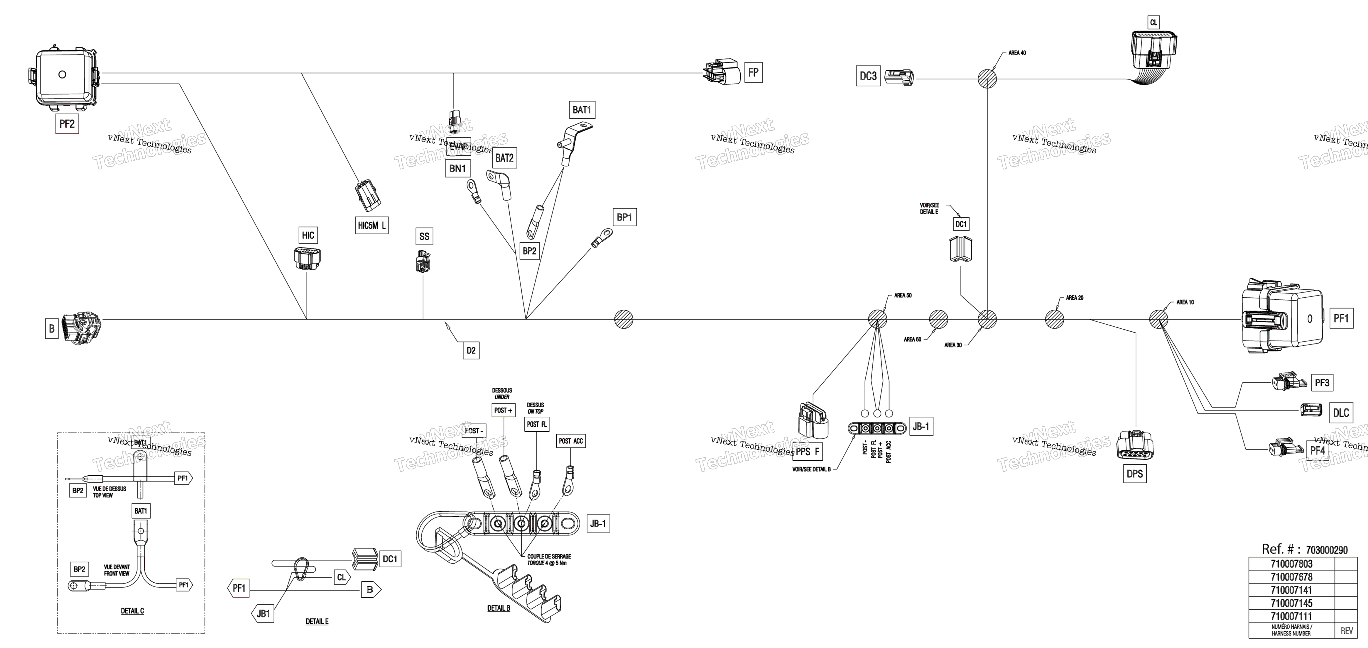 Электрооборудование - Main Harness - 710007145