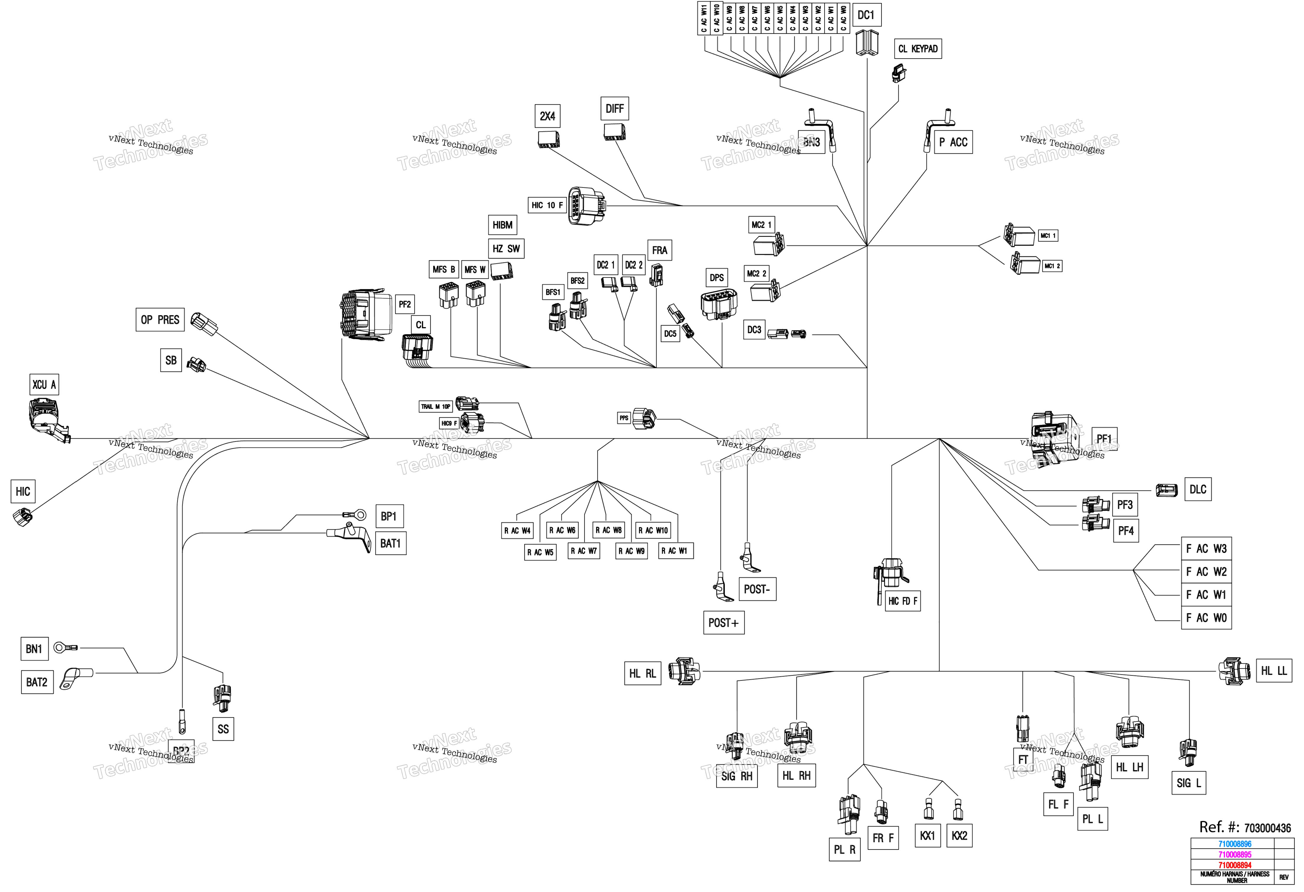 Электрооборудование - Main Harness - 710008894