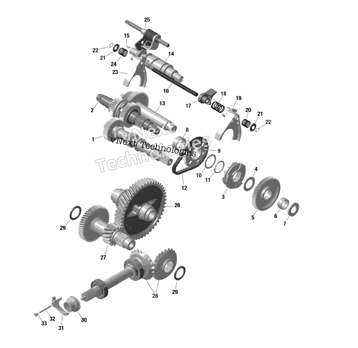 Rotax передача Box 2 686 887 Tremec