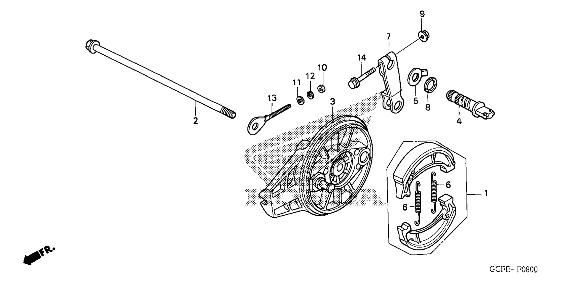 Задняя часть BRAKE PANEL