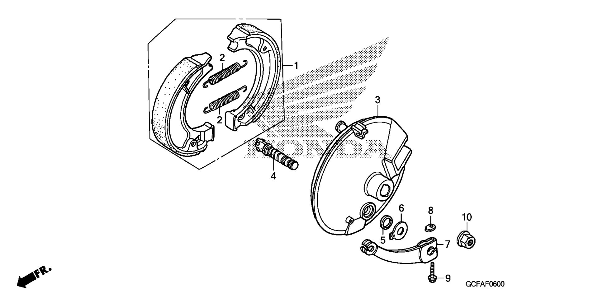 Передняя часть BRAKE PANEL