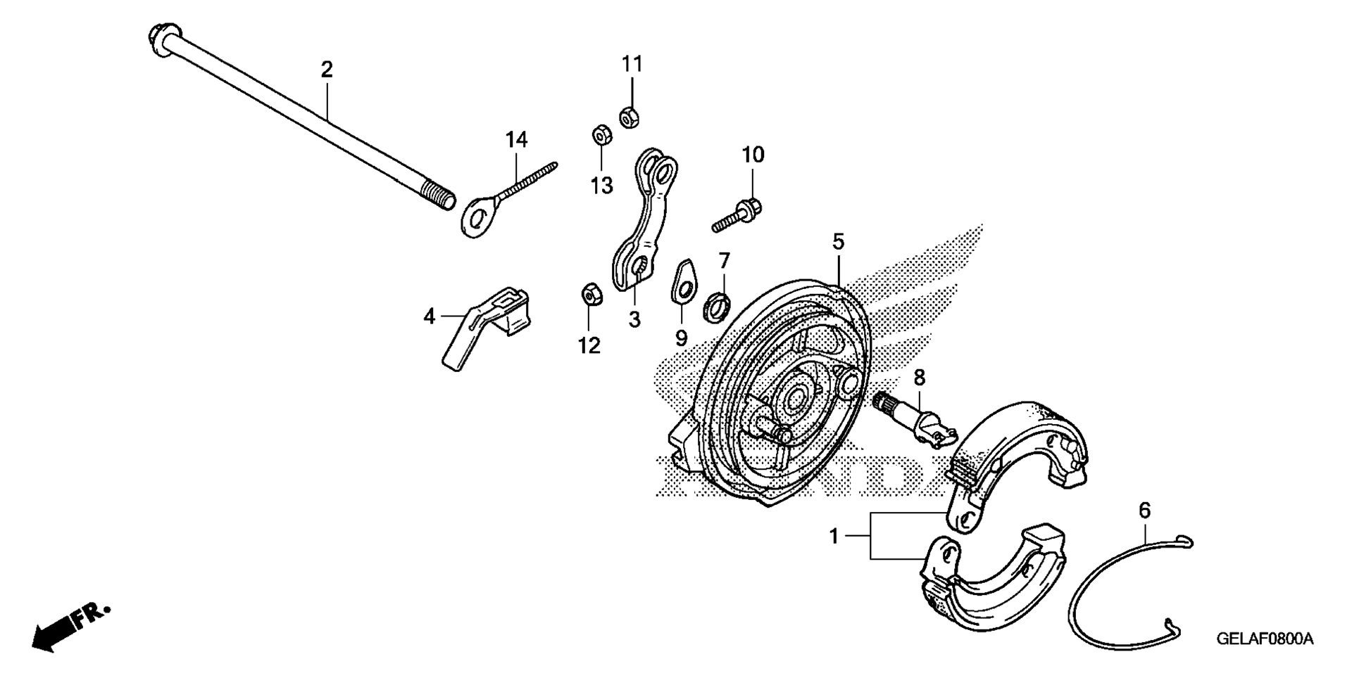 Задняя часть BRAKE PANEL