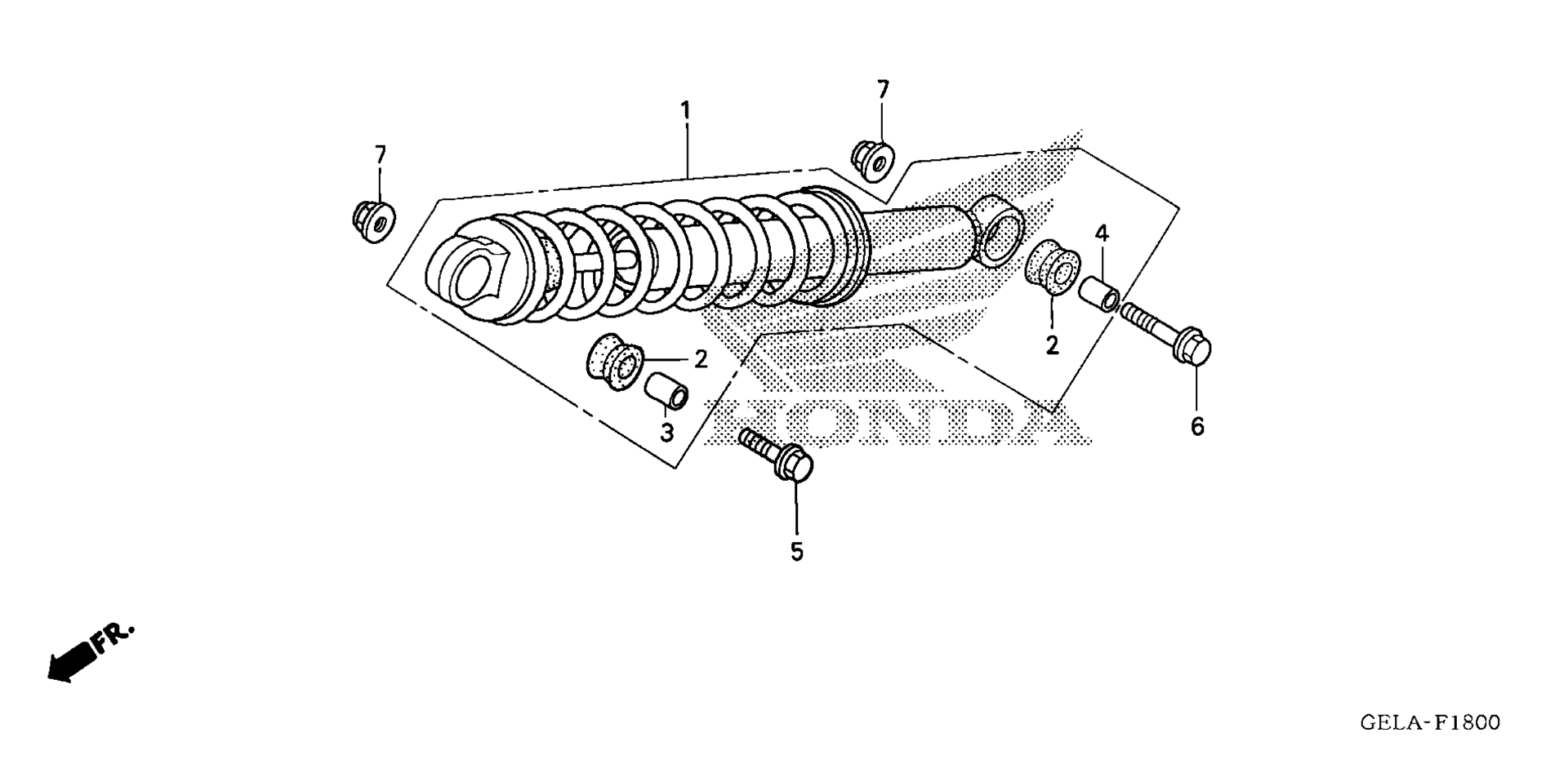Задний амортизатор