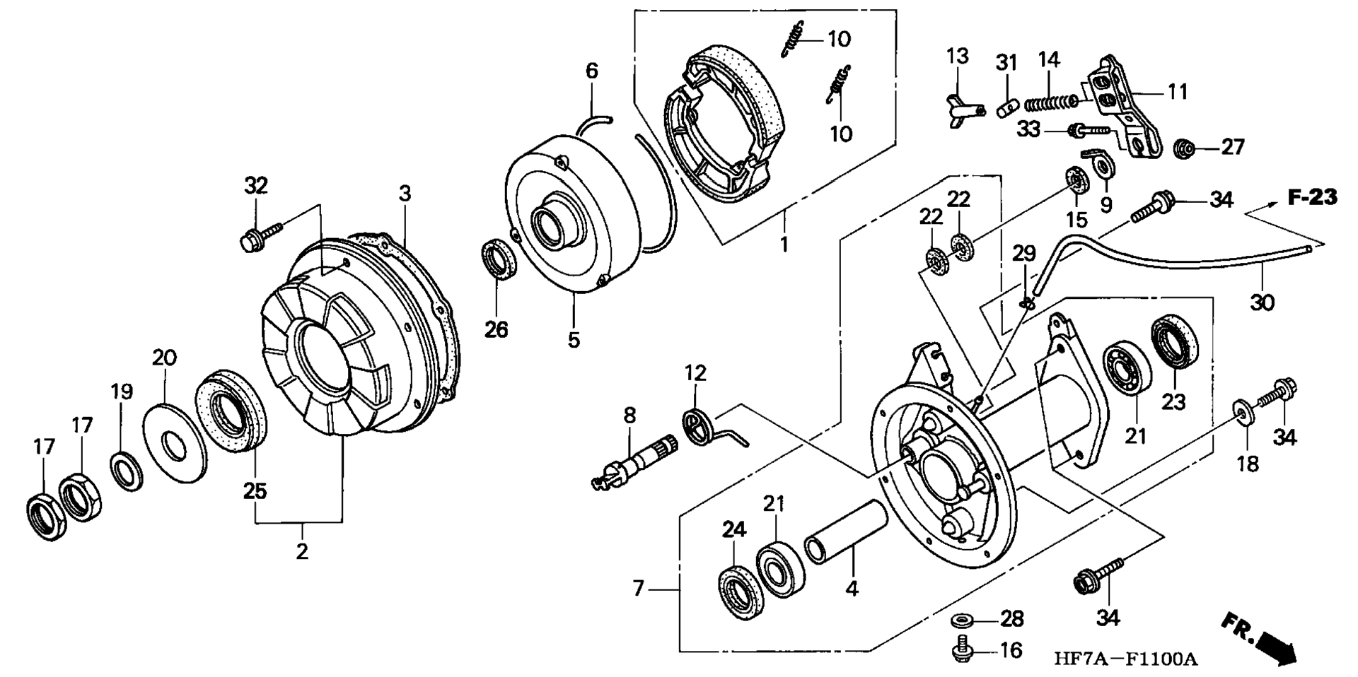 Задняя часть BRAKE DRUM